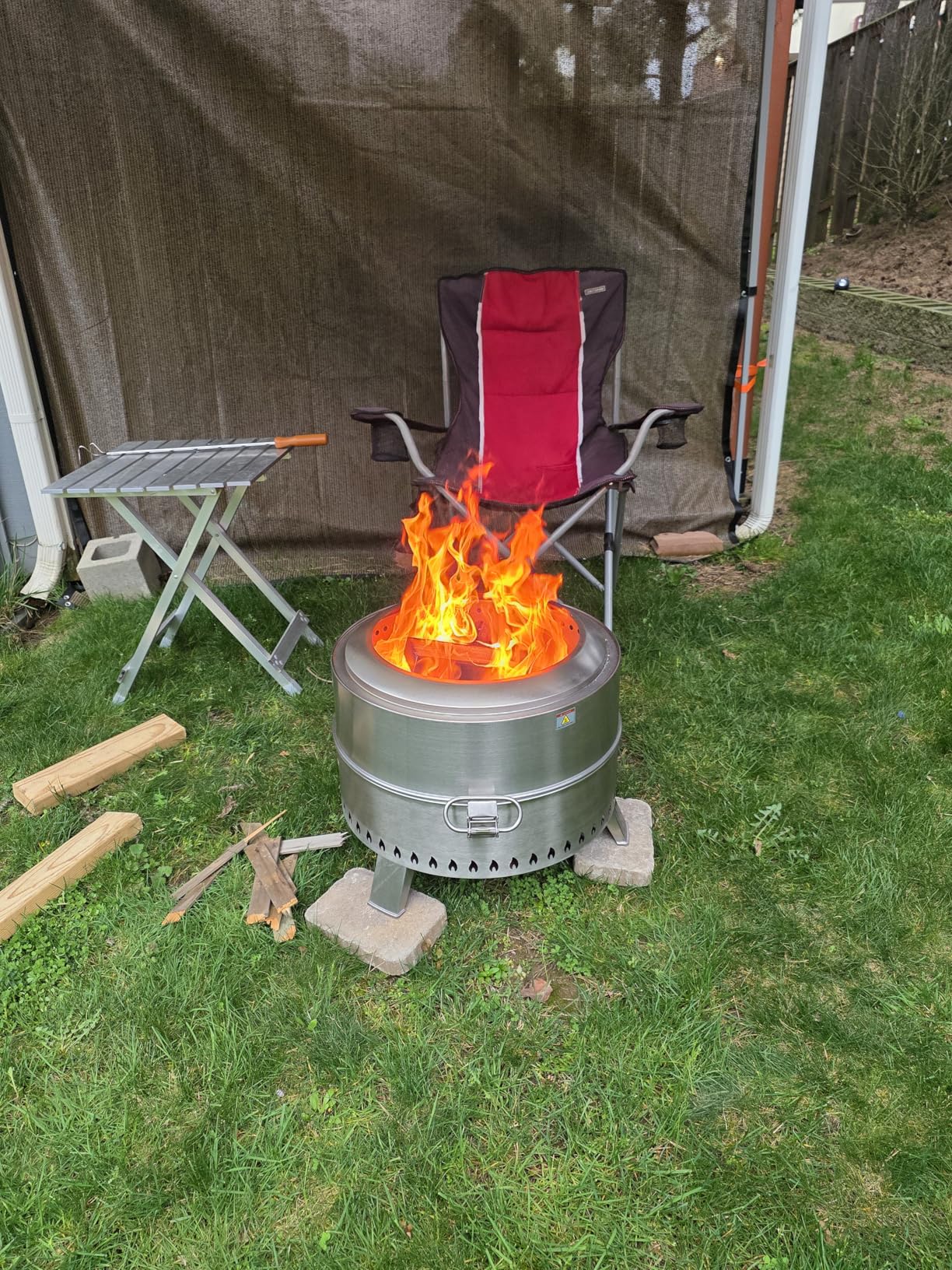 Ciays Smokeless Firepit with Stand, 7