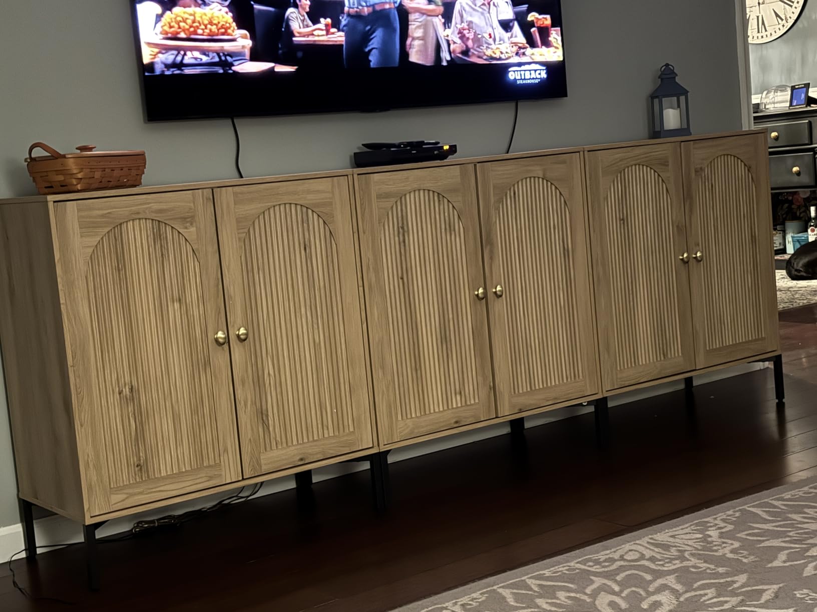 Modern Buffet Cabinet with Storage, 92.63