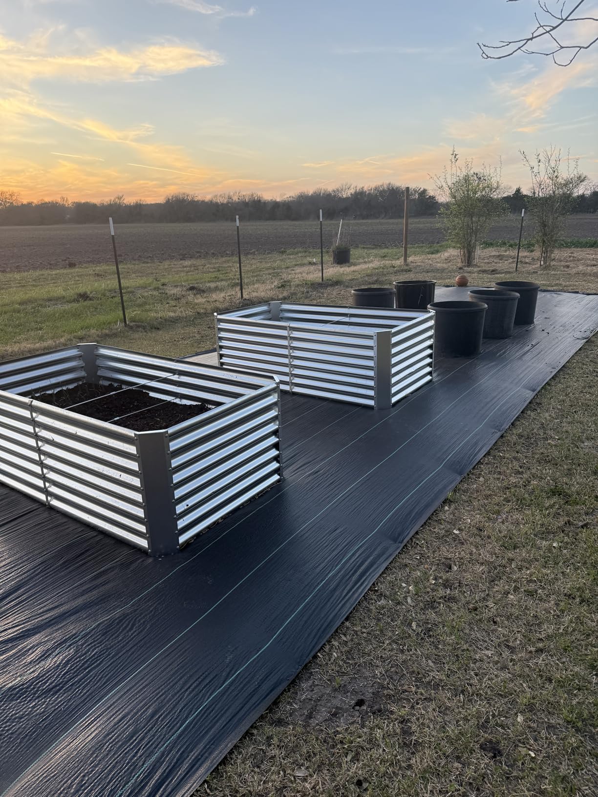 Land Guard 2 Pack 6×3×2 ft Galvanized Metal Raised Garden Bed, 2FT Deep Root Elevated Planter Box Steel Large Vegetable Flower Bed Kit, Silver customer photo 2