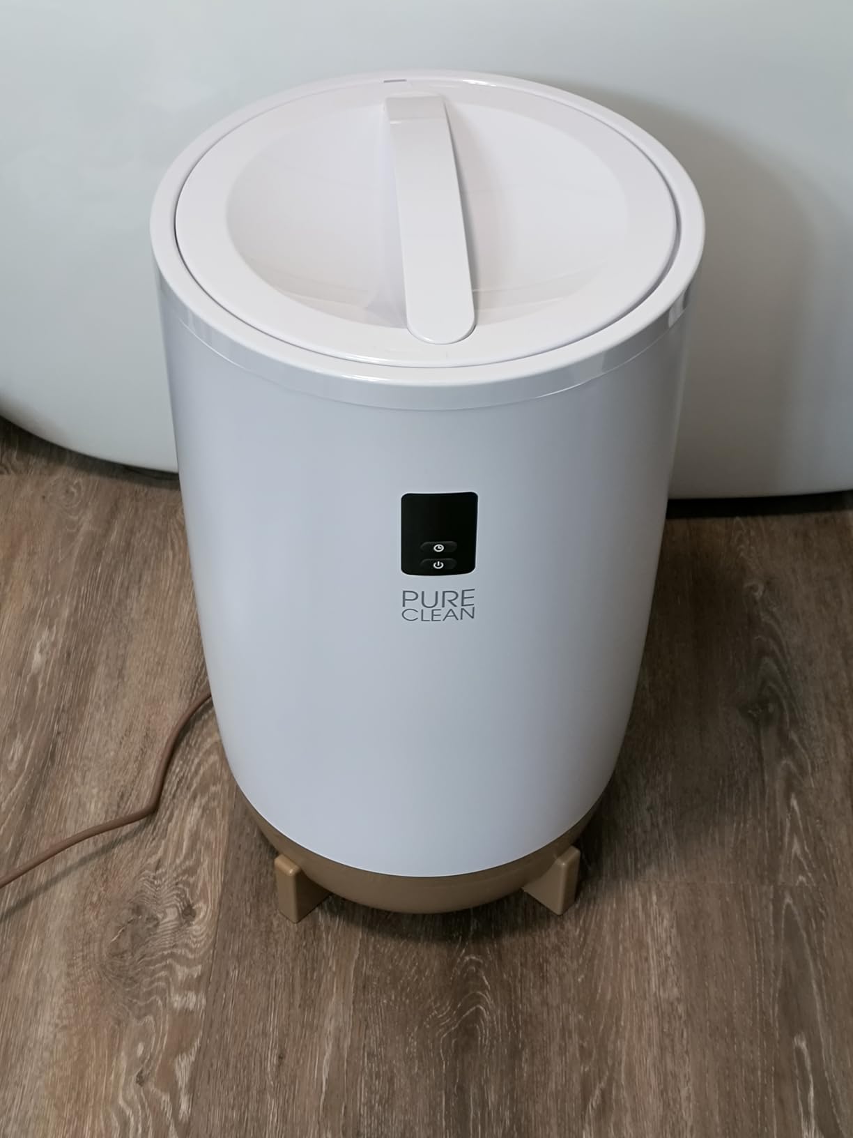 PureClean Towel Warmer Bucket, Portable Blanket Heater for Bathroom and Spa, Customizable Fragrance, Auto Shut-Off, Fits 2 Large Towels, Blankets and Bathrobes, LED Display, Adjustable Timer, Taupe customer photo 2