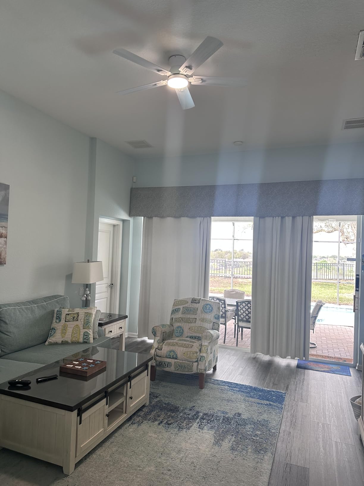 52'' Flush Mount Ceiling Fan with Lights, Space-Saving Low Profile for Low Ceilings, App/Remote Control, Safe Quiet DC Motor for Bedroom Living Room, Dimmable, Black customer photo 1