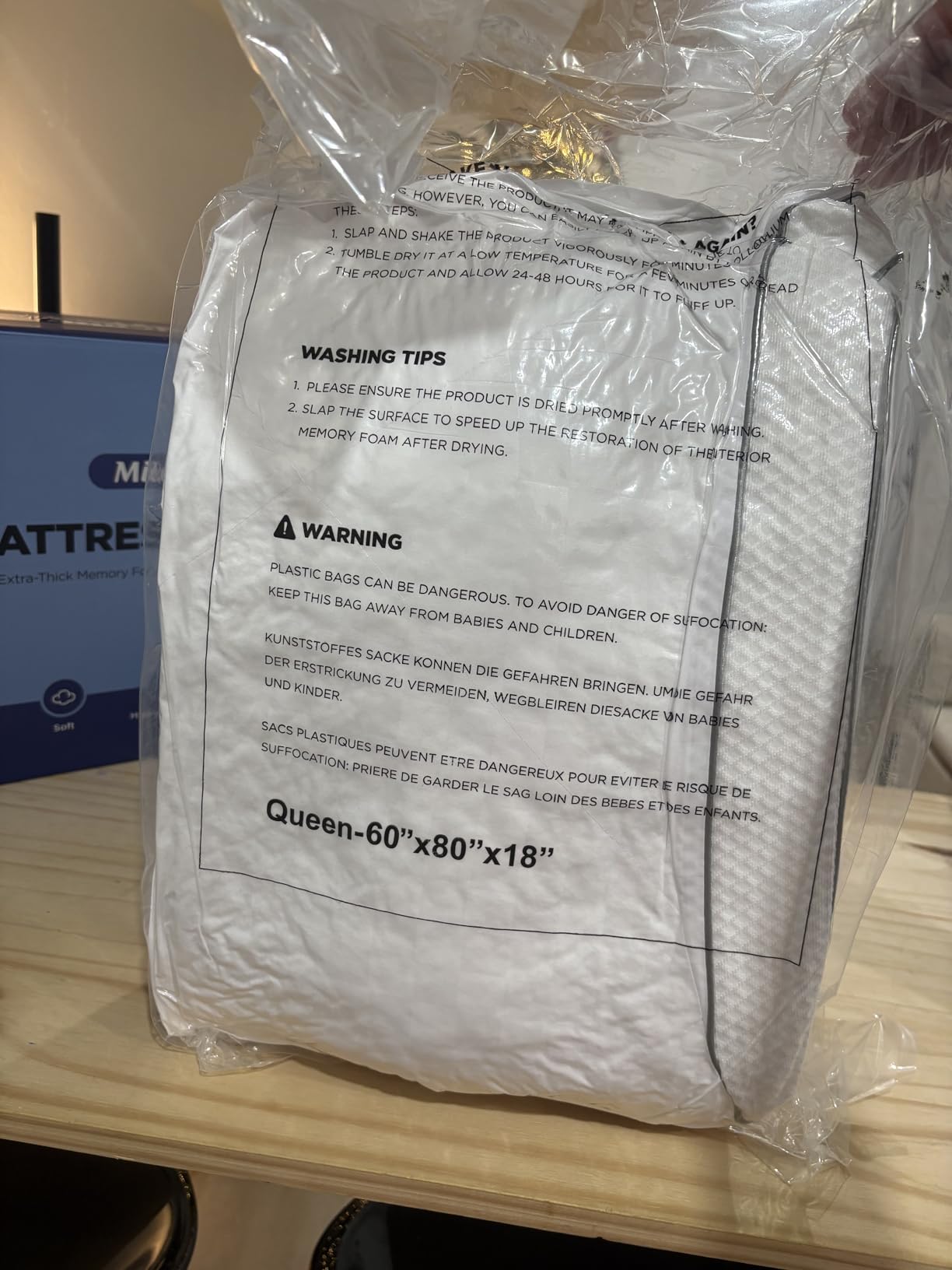 3 Inch Ultra-Fluffy Memory Foam Mattress Topper Queen for Back Pain, Soft Comfy Pillow Top Queen Mattress Topper with 4X Support, Mattress Pad with Breathable Air Mesh Sides, 6-21'' Deep Pocket customer photo 1