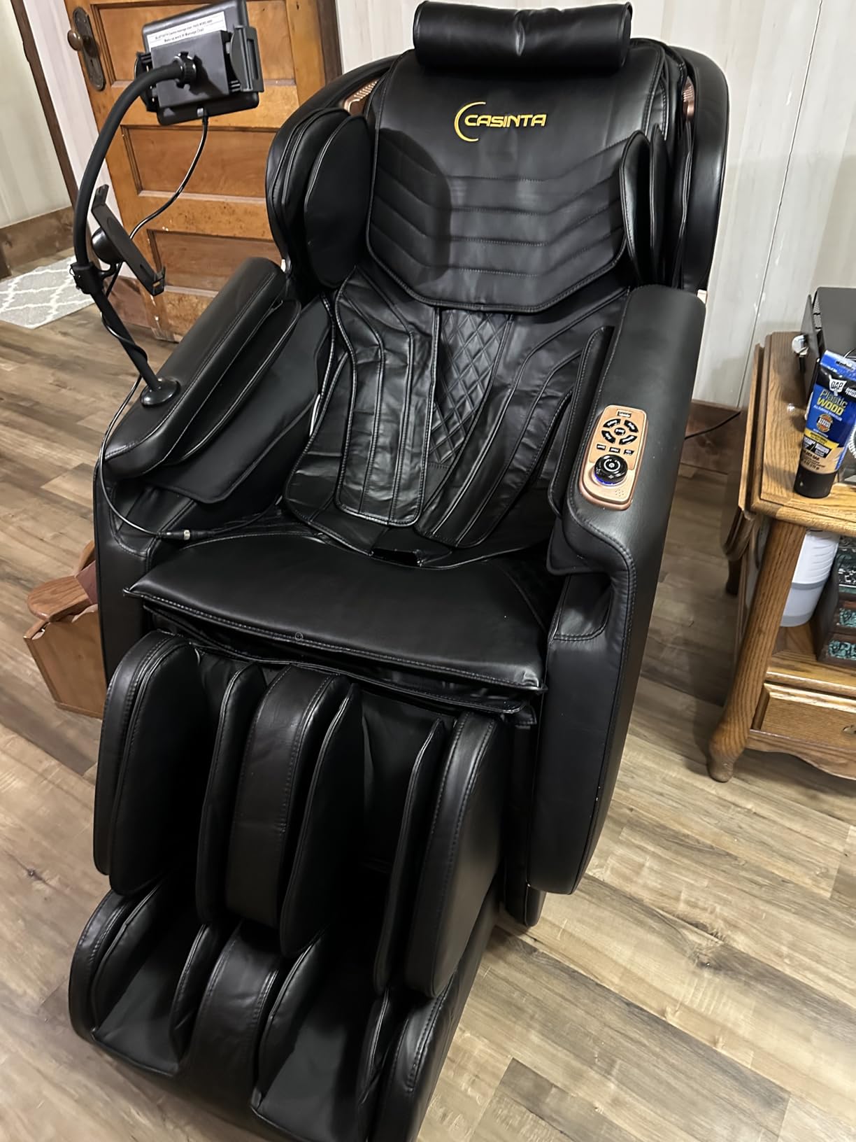 2026 Massage Chair Full Body, Zero Gravity Massage Chair Recliner with 14 Fixed Rollers, 8 Airbags, Foot Massage, Lumbar Heating, Touch Screen, Bluetooth Speaker & Ambient lighting for Lover, Parents customer photo 1
