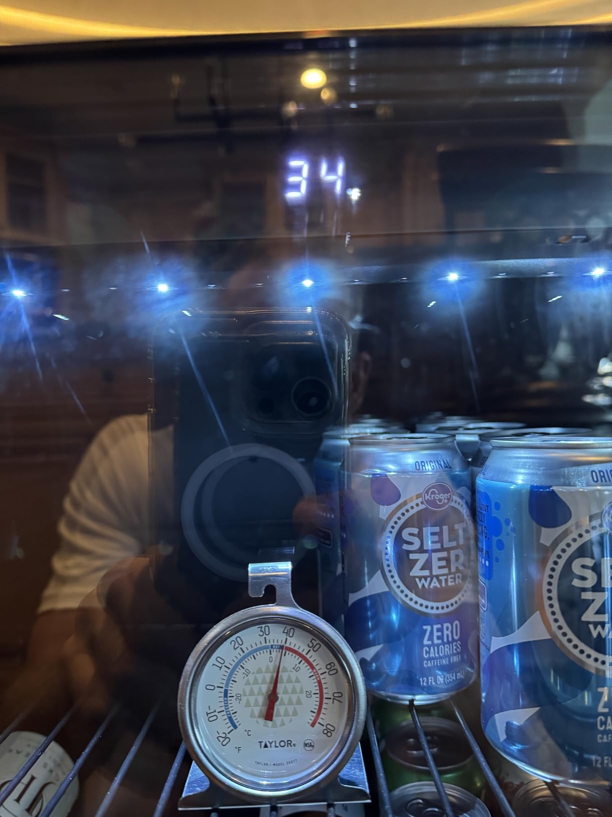 Ca'Lefort 24 Inch Beverage Refrigerator - 180 Can Beverage Fridge with 34°-54°F, Built in or Freestanding Beverage Cooler with Glass Door and 3 LED, Drink Fridge for Home/Kitchen(5.65 cu.ft) customer photo 1