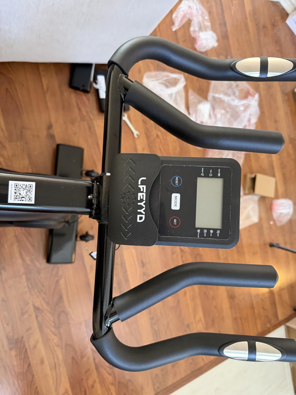Exercise Bike for Home, Quiet Adjustable Magnetic Stationary Bike for Home Cardio with App Compatible, Spin Bike with 400 lbs Capacity, Spinning Bike with Heart Rate Monitor customer photo 2