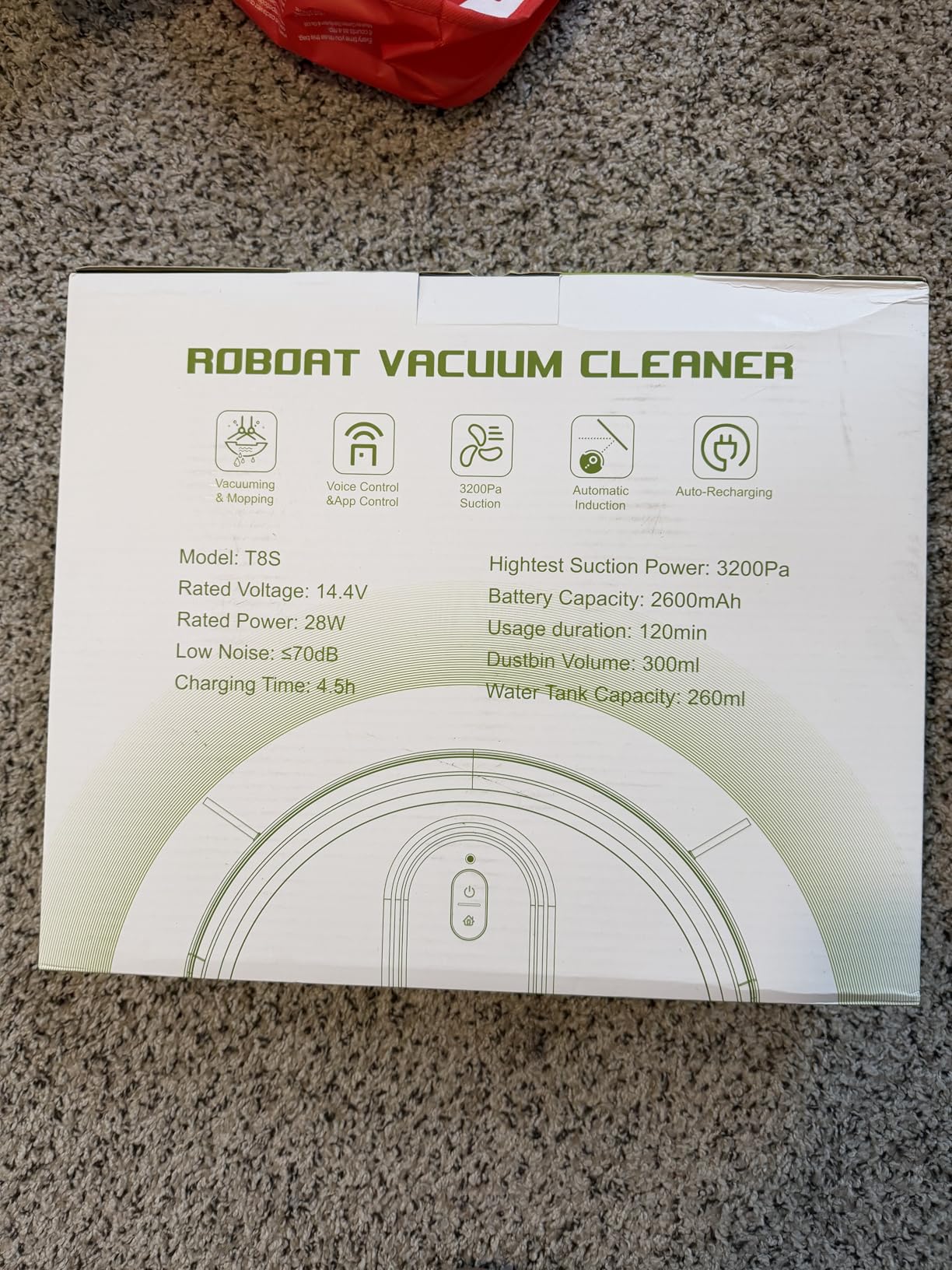 XIEBro Robot Vacuum and Mop Combo, 2 in 1 Vacuuming & Mopping Robot with Schedule, App/Bluetooth/Voice, 3200Pa Max Suction, Self-Charging Robot Vacuum Cleaner, Slim, Ideal for Hard Floor, Carpet customer photo 2