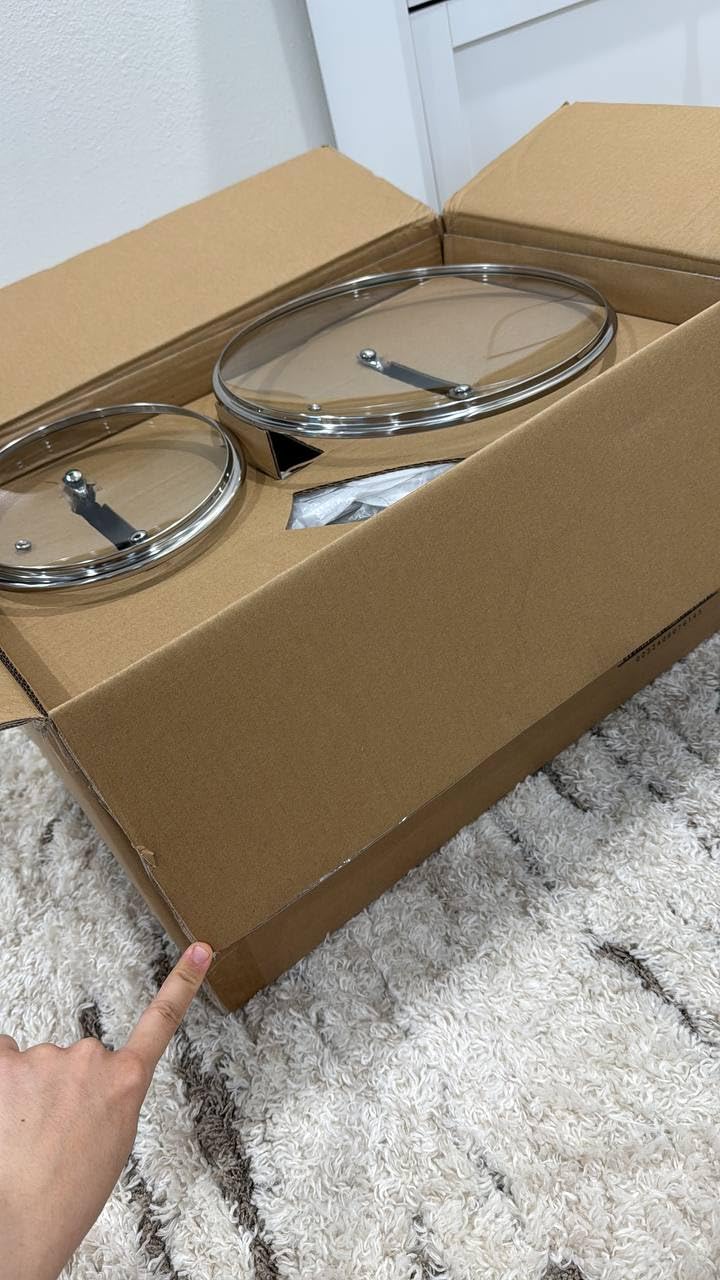 T-Fal Ultimate Hard Anodized 12-Piece Ceramic Nonstick Cookware Set, Oven Safe Up to 400°F, Ceramic Pots and Pans Set, Frying Pans, Saucepan, Stockpot, Cooking Utensils, Grey customer photo 2