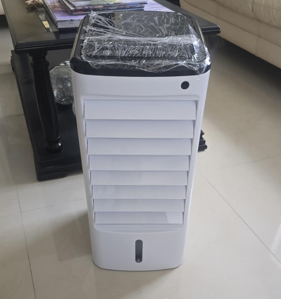 Uthfy Portable Air Conditioners, 3 IN 1 Evaporative Air Cooler with Detachable Water Tank, 6 Ice Packs, 12H Timer, 120° Oscillation, Remote, 3 Speeds, 4 Modes, Swamp Cooler for Bedroom, Office customer photo 1