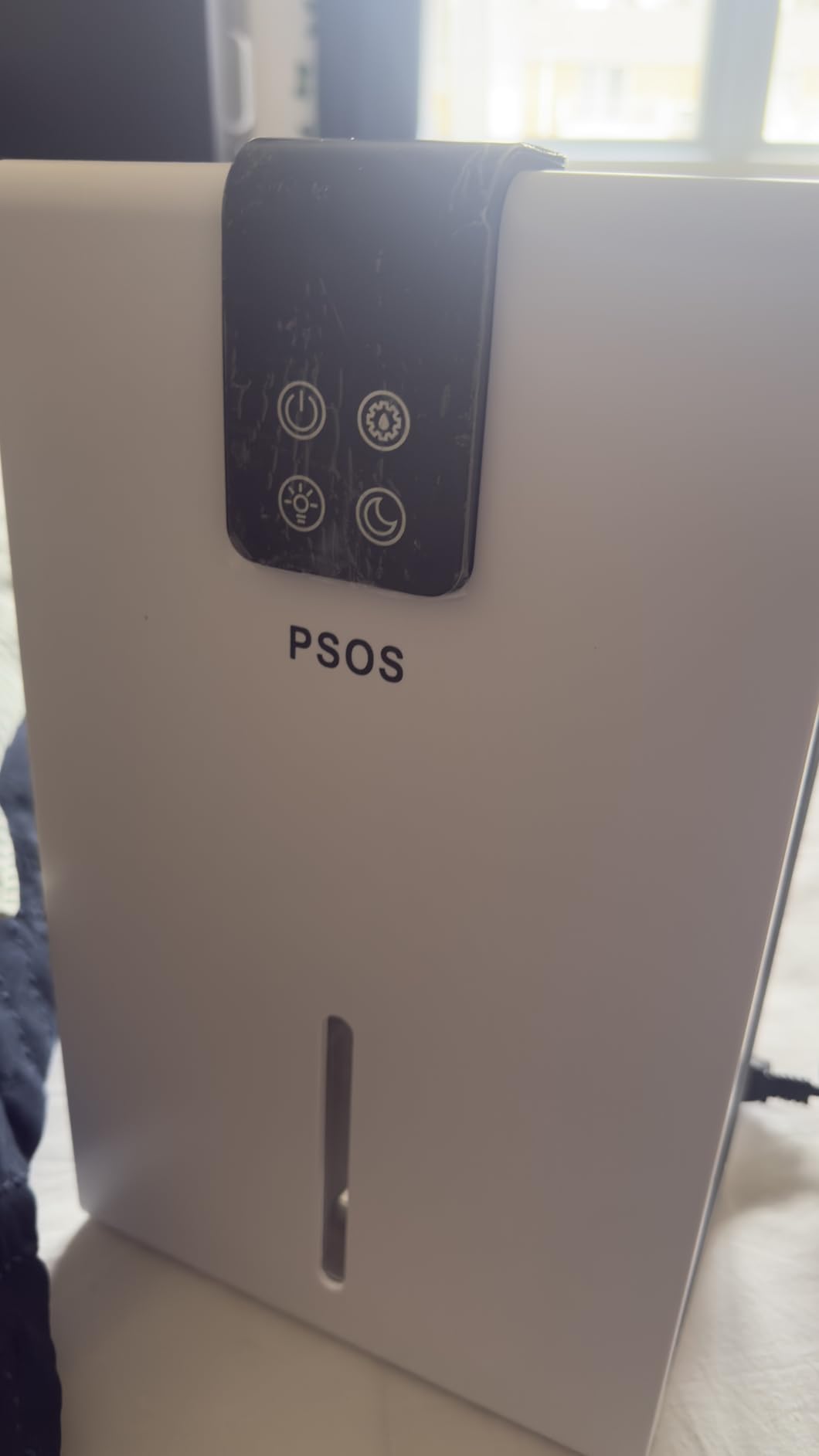 Dehumidifier, Dehumidifiers for Home, 98 OZ Water Tank, (1000 sq.ft) Quiet Dehumidifier for Basement Bedroom Bathroom with Humidity Display, Auto Shut Off, Relaxing 7 Color Ambient Light(Gray) customer photo 2