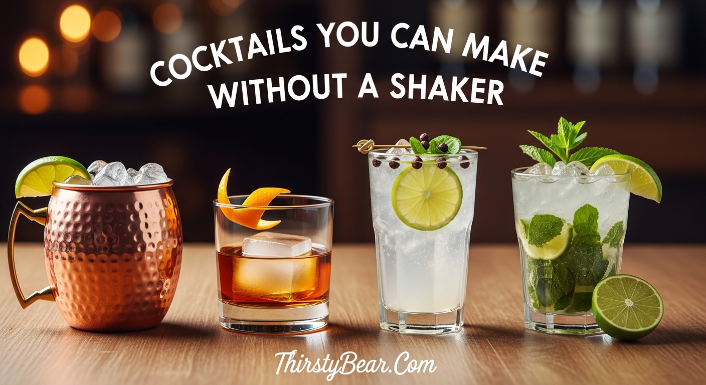 COCKTAILS YOU CAN MAKE WITHOUT A SHAKER