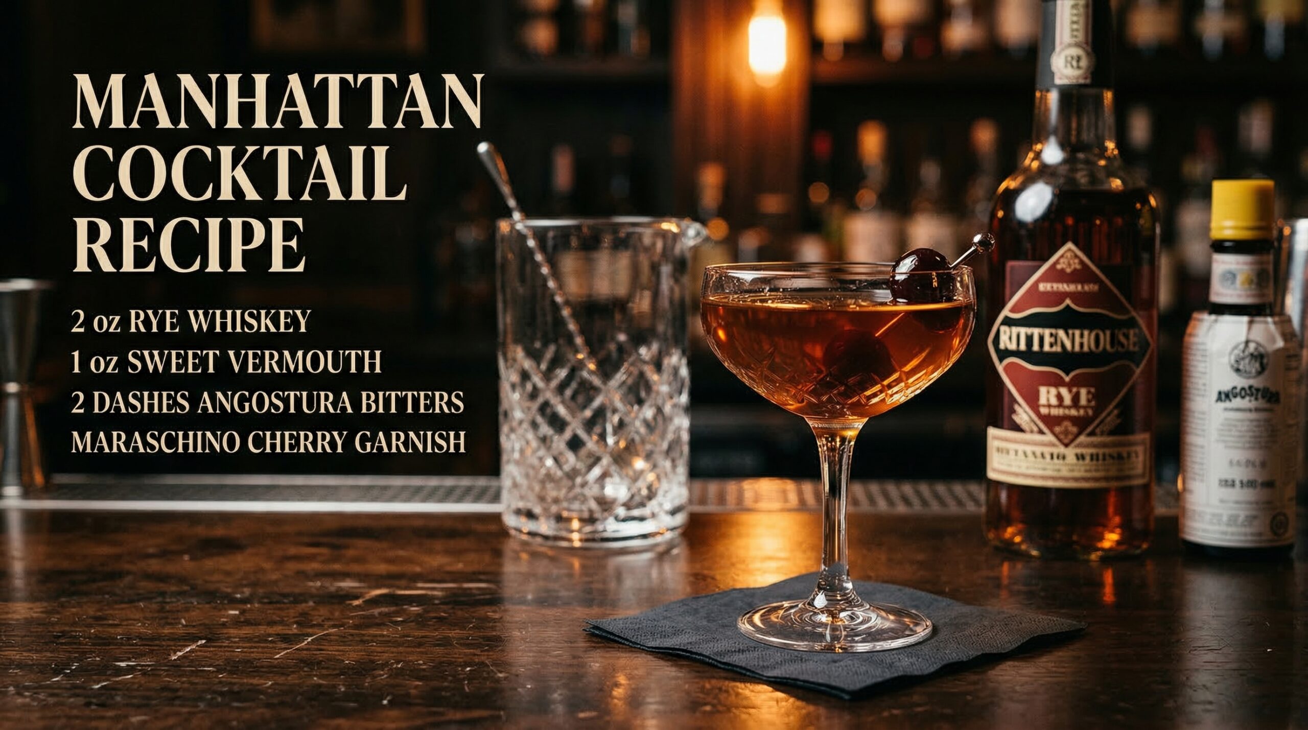 Manhattan Cocktail Recipe