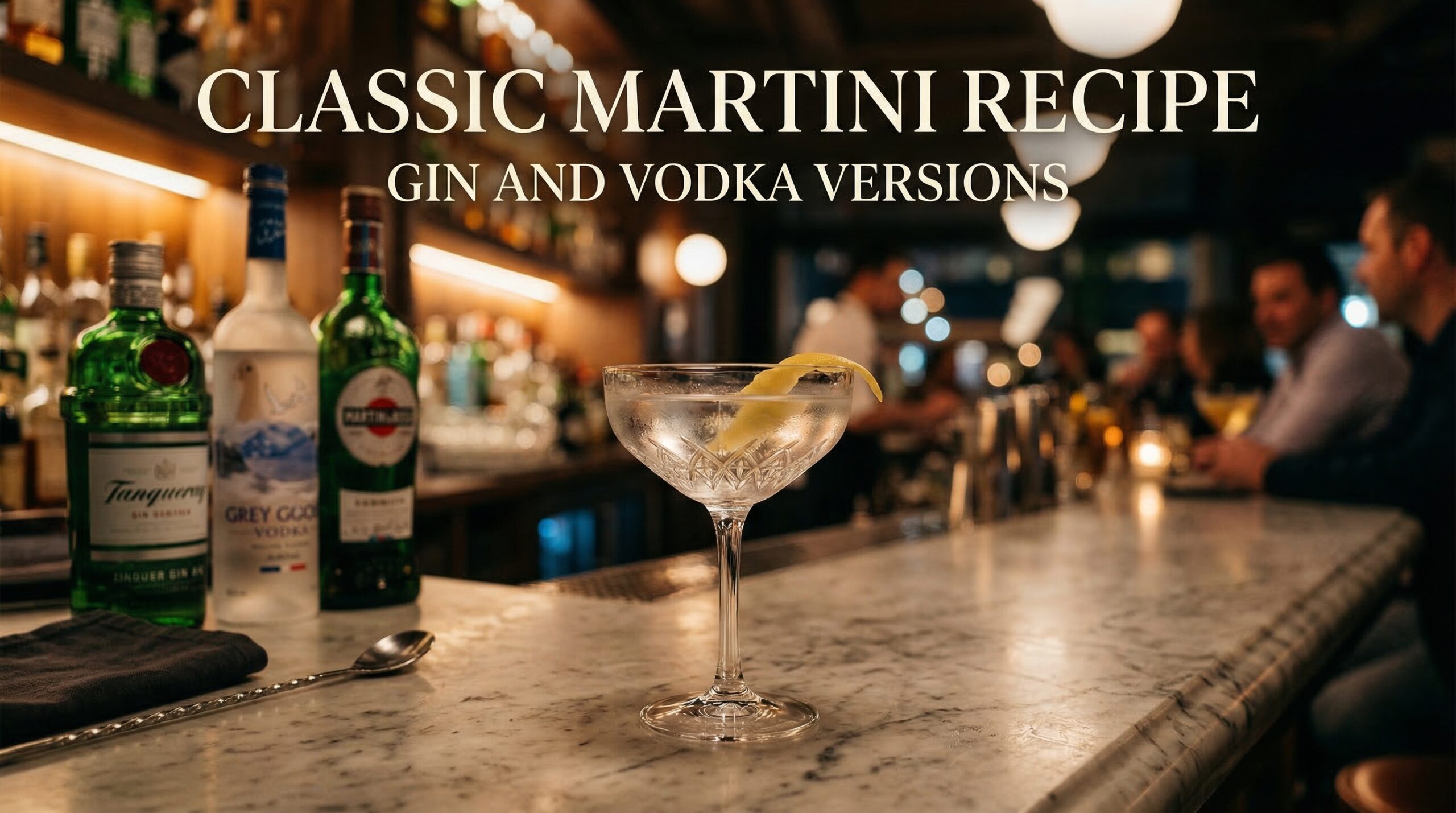 Classic Martini Recipe Gin and Vodka Versions