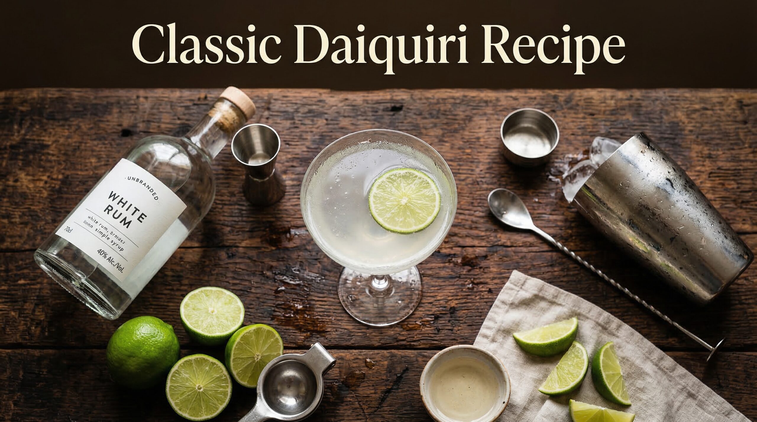 Classic Daiquiri Recipe Not the Frozen Kind