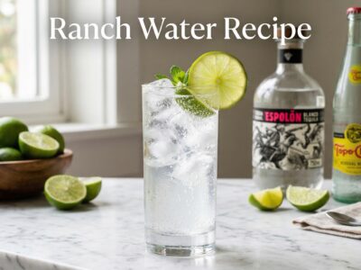 Ranch Water Recipe Tequila Lime and Topo Chico