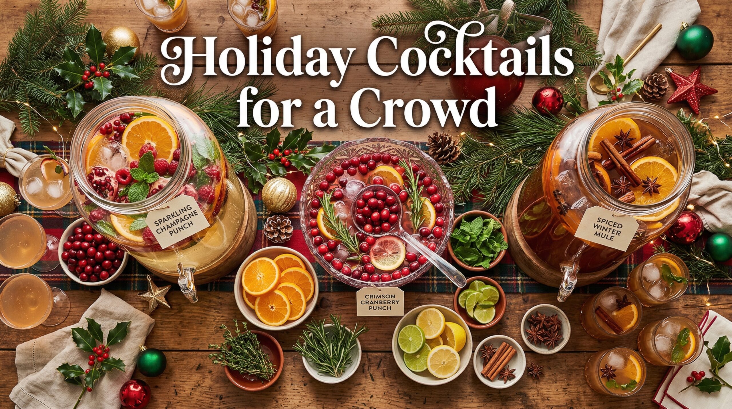 Holiday Cocktails for a Crowd Batch Recipes