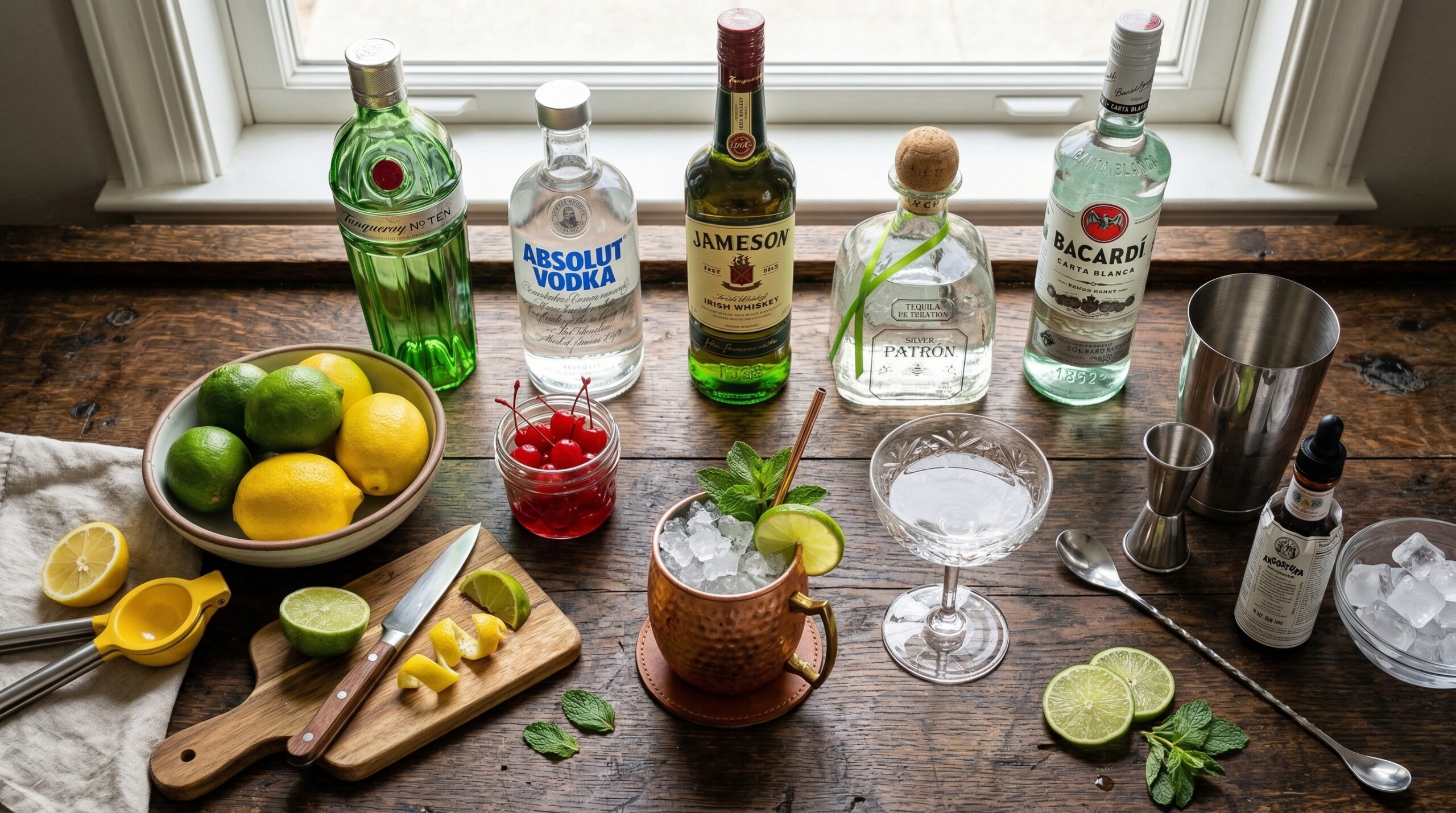 Best 3-Ingredient Cocktails Organized by Spirit