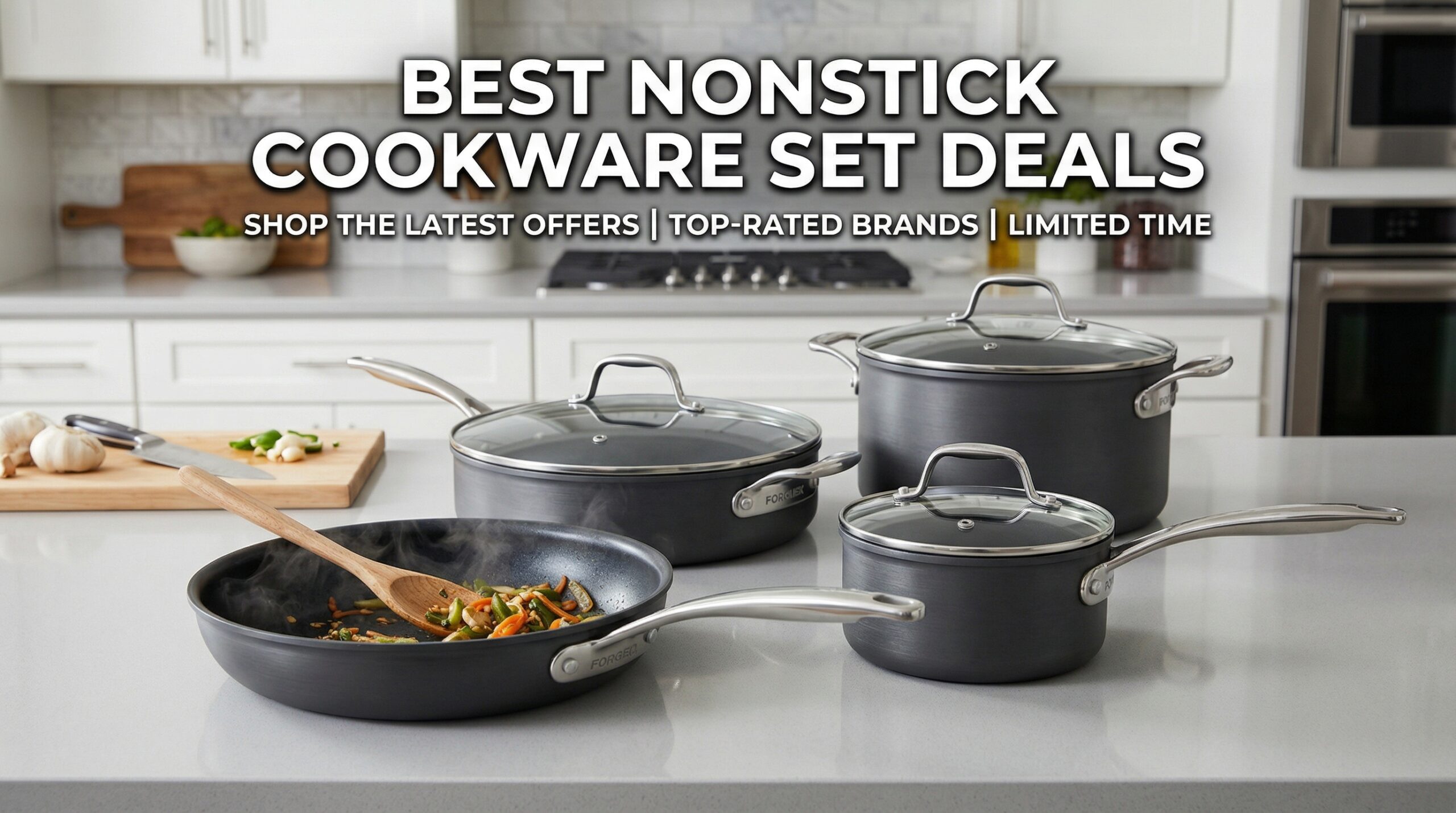 Best Big Spring Sale Nonstick Cookware Set Deals on Amazon
