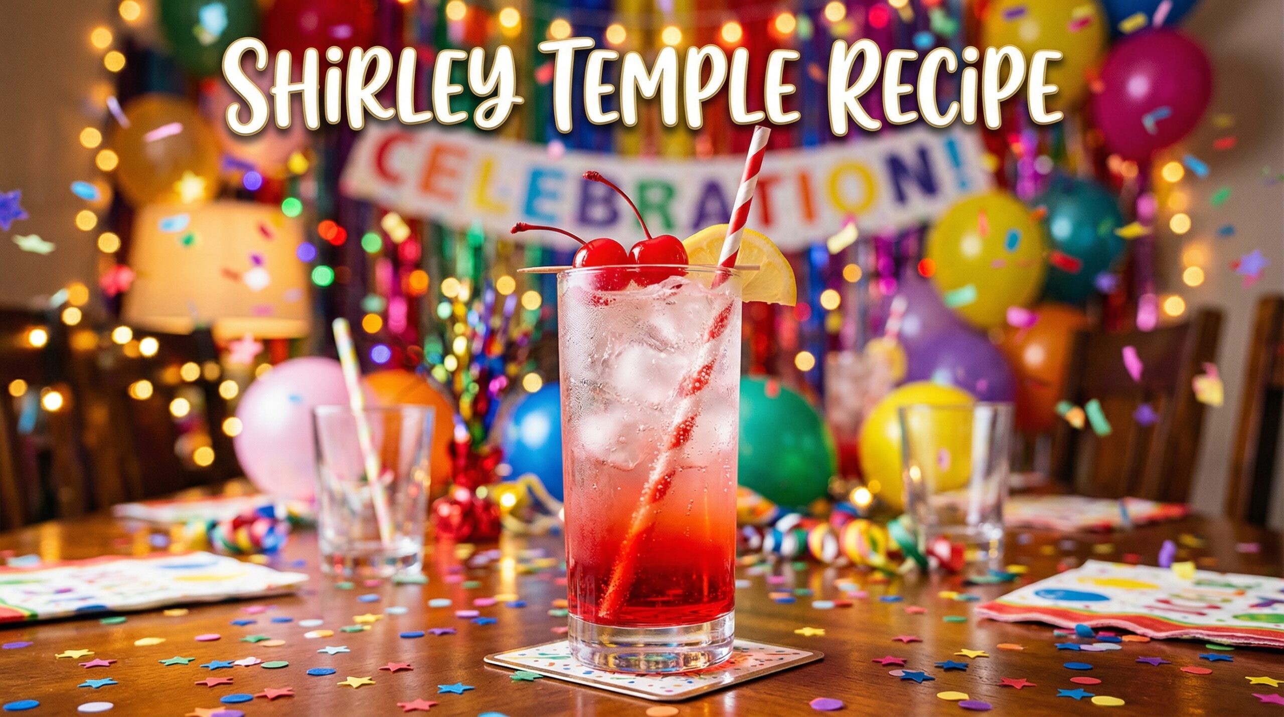 Shirley Temple Recipe and Adult Variations