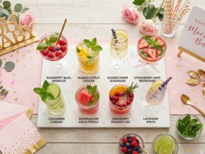 Mocktails for a Baby Shower