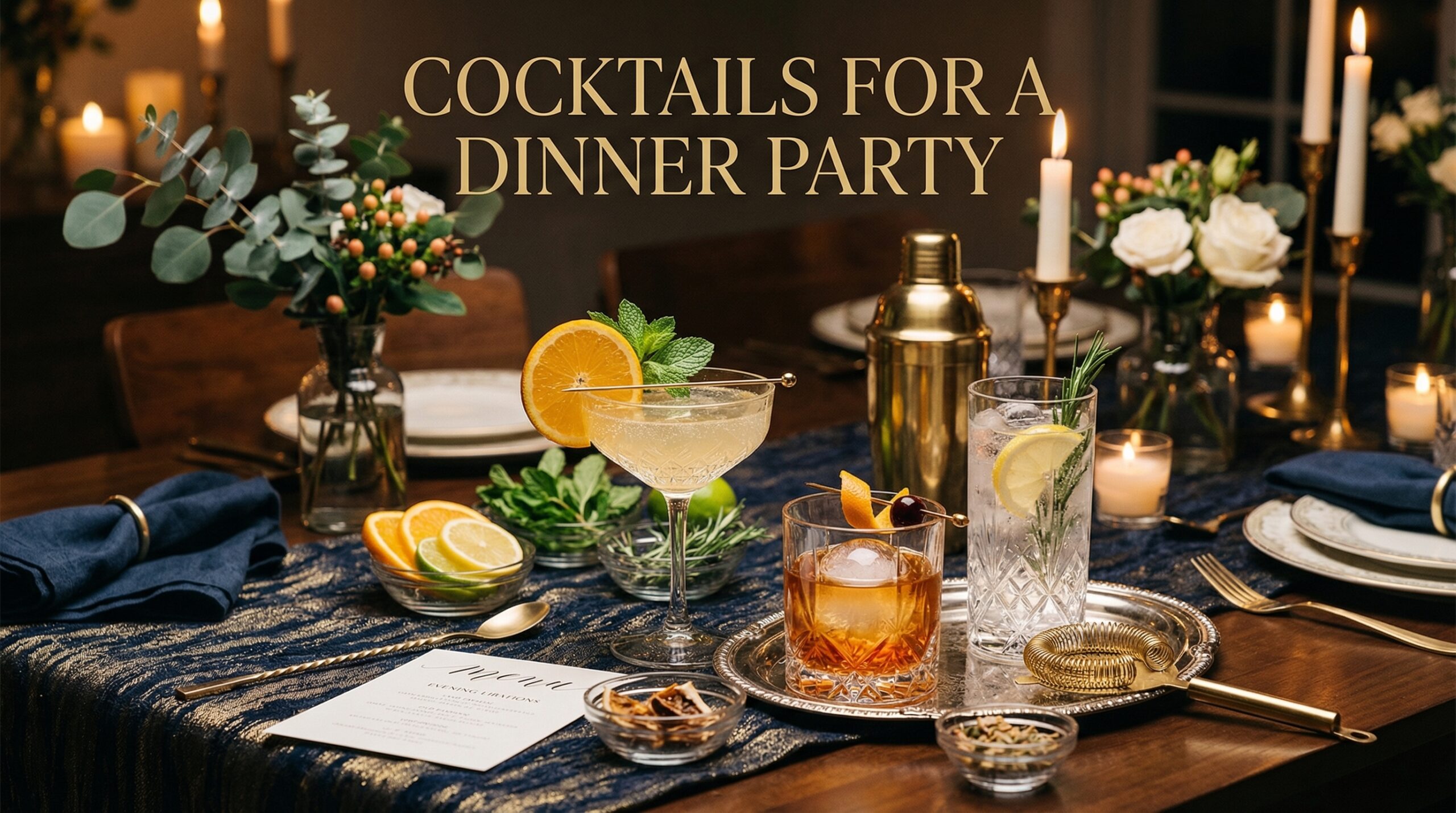 Cocktails for a Dinner Party