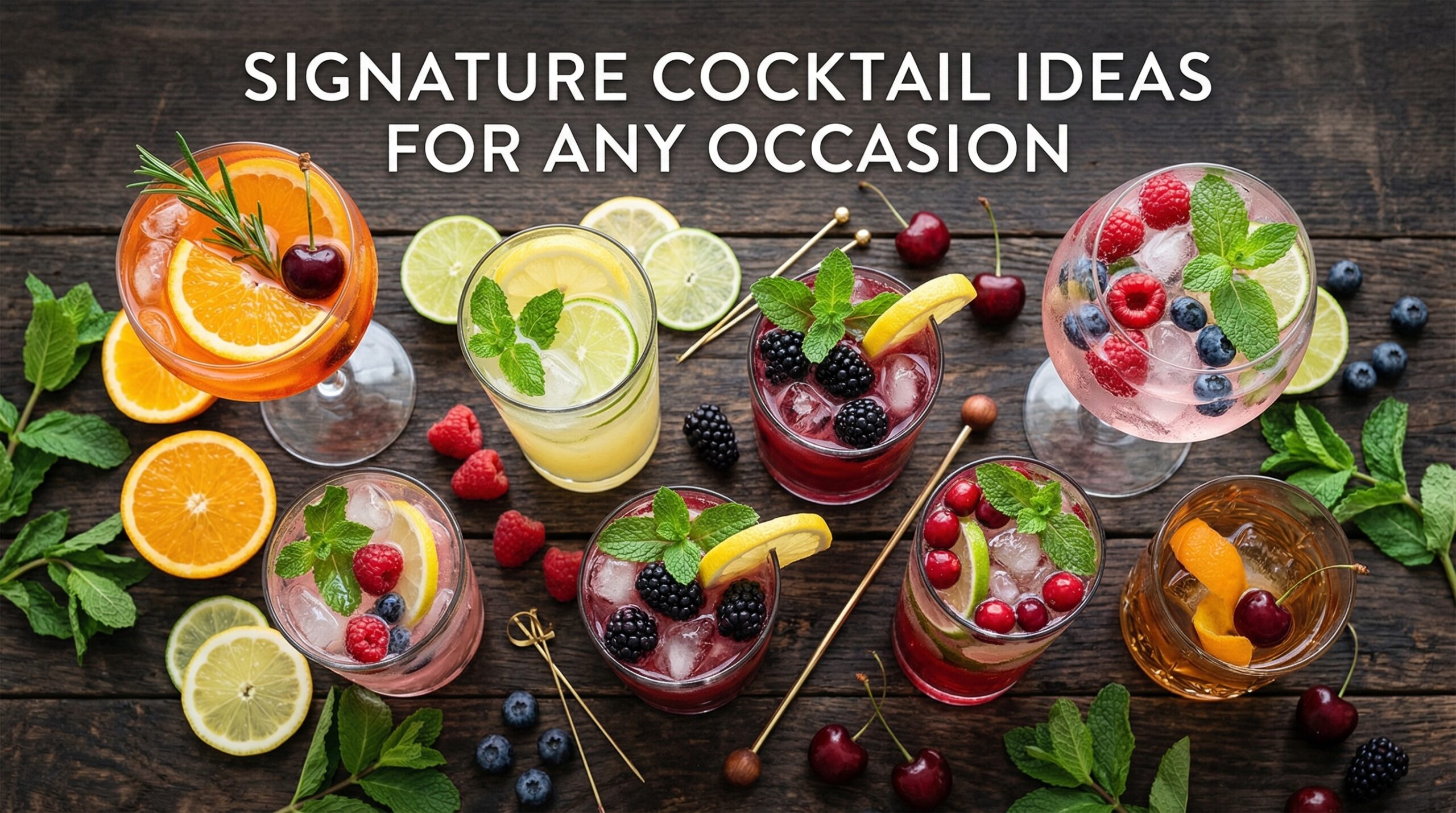 Signature Cocktail Ideas for Any Occasion