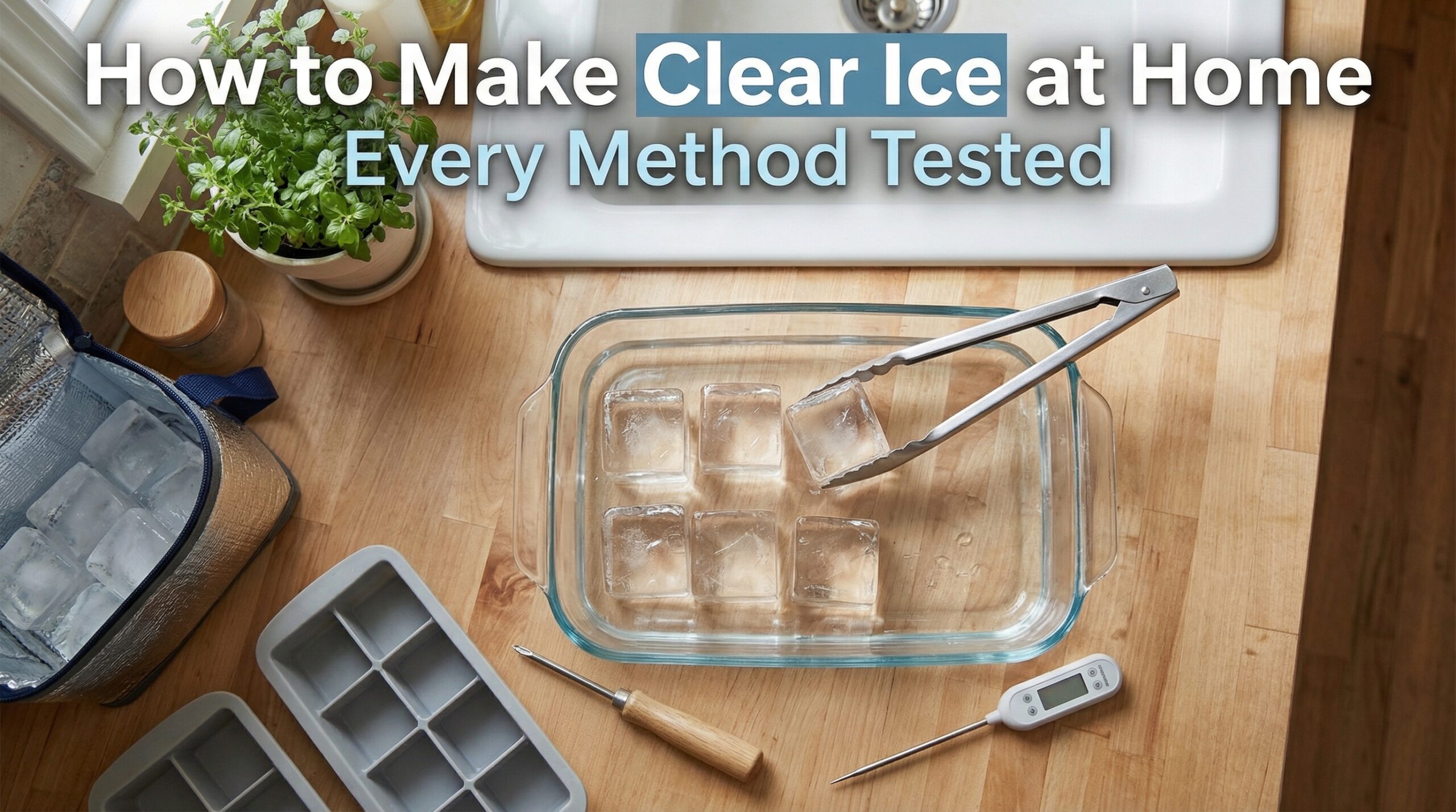 How to Make Clear Ice at Home Every Method Tested