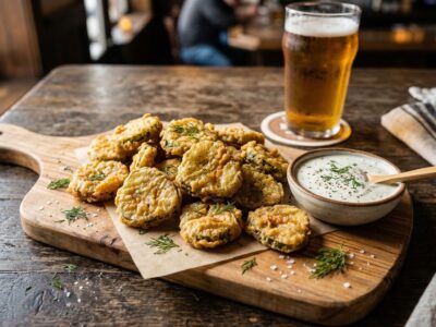 Fried Pickles Recipe Crispy Beer-Battered