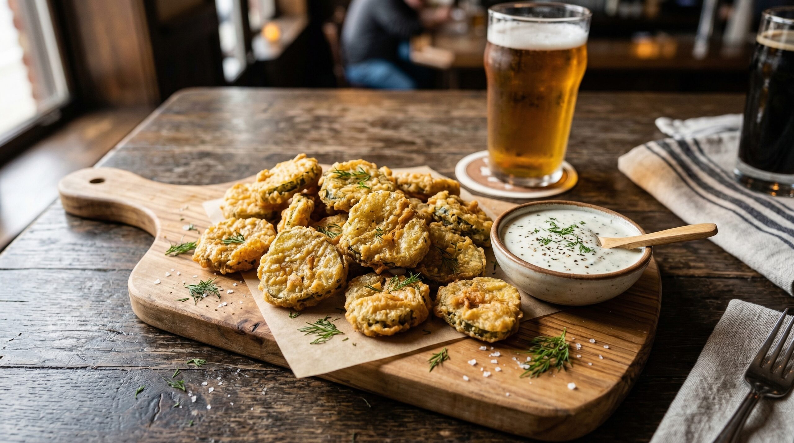 Fried Pickles Recipe Crispy Beer-Battered