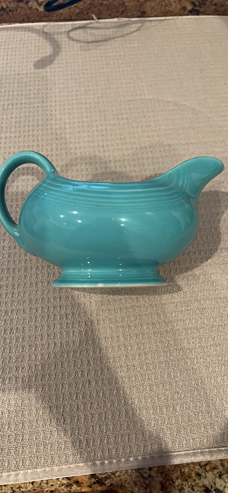 Fiesta® Sauceboat/Gravy Boat - Durable Ceramic, Lead-Safe, Dishwasher/Microwave/Oven Safe - Made in USA Dinnerware - Turquoise customer photo 1