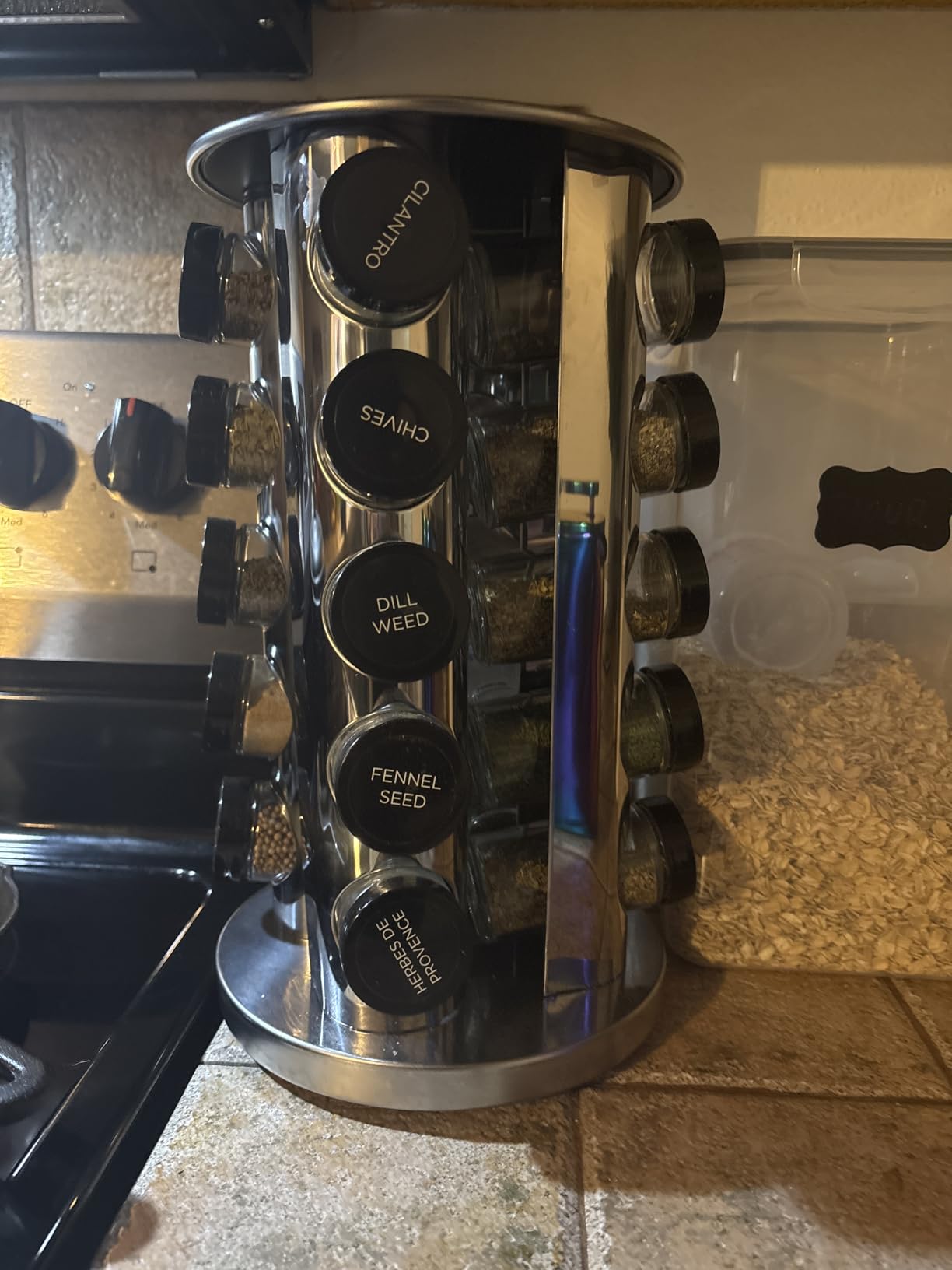 Kamenstein 20 Jar Revolving Countertop Spice Rack with Spices Included, FREE Spice Refills for 5 Years customer photo 1