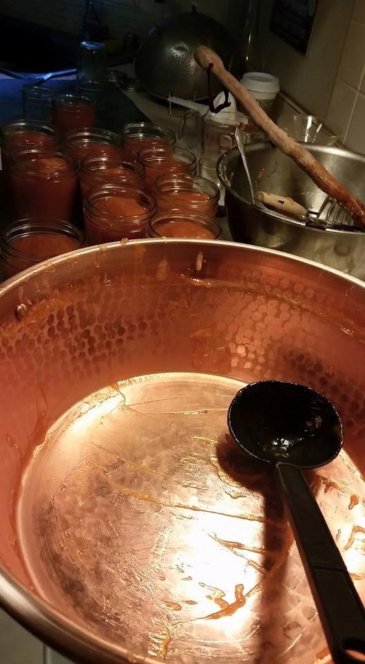 Mauviel M'Passion 1.2mm Hammered Copper Jam Pan With Brass Handles, 9.4-qt, Made In France customer photo 2