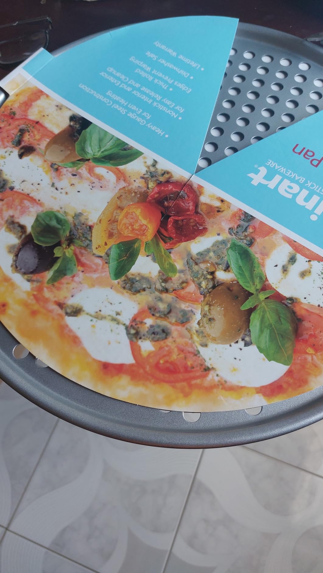 Cuisinart 14-Inch Pizza Pan, Chef's Classic Nonstick Bakeware, Silver, AMB-14PPP1 customer photo 2