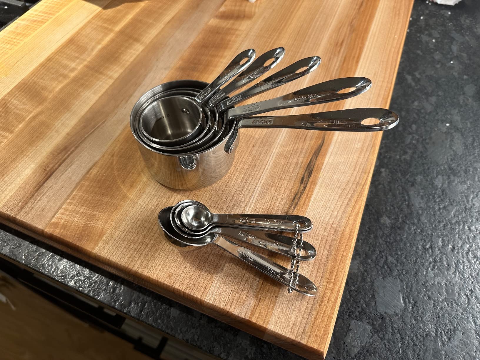 All-Clad Kitchen Accessories Stainless Steel Measuring Cup Set 5 Piece Cookware, Pots and Pans, Dishwasher Safe Silver customer photo 1