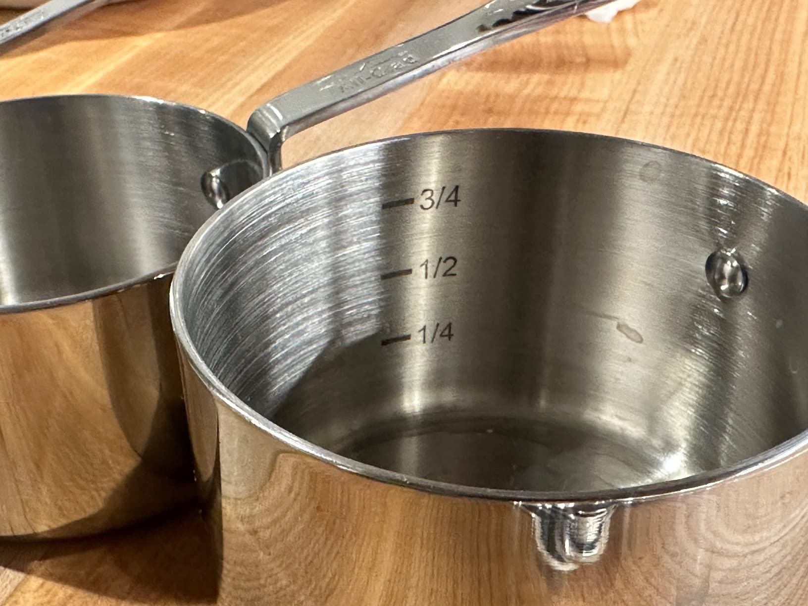 All-Clad Kitchen Accessories Stainless Steel Measuring Cup Set 5 Piece Cookware, Pots and Pans, Dishwasher Safe Silver customer photo 2