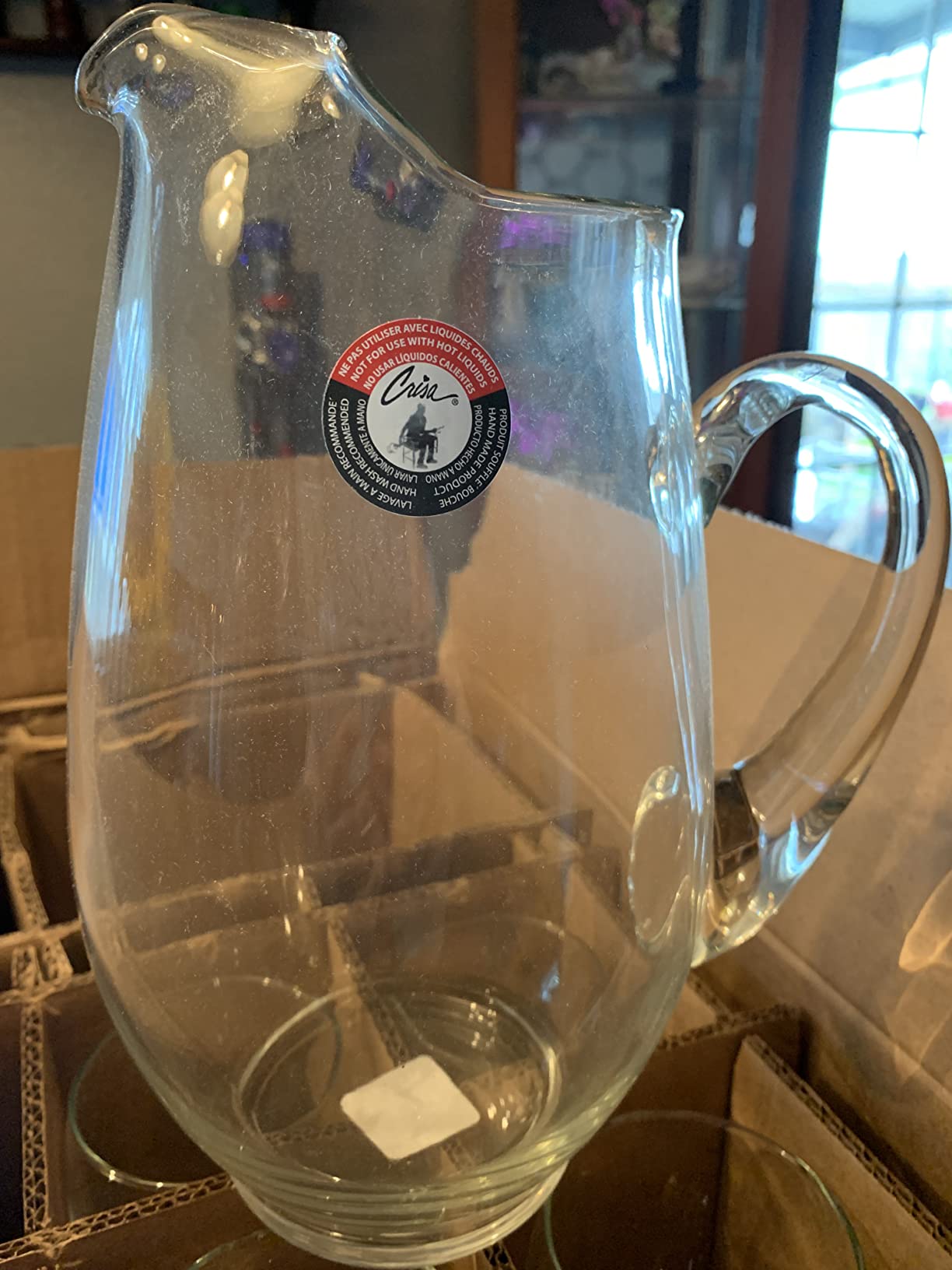 Libbey Carolina Entertaining Set with 6 Glass Goblets and Large Glass Pitcher, Clear, Elegant Water Goblets, Modern Lemonade Jar for Casual Gatherings customer photo 1