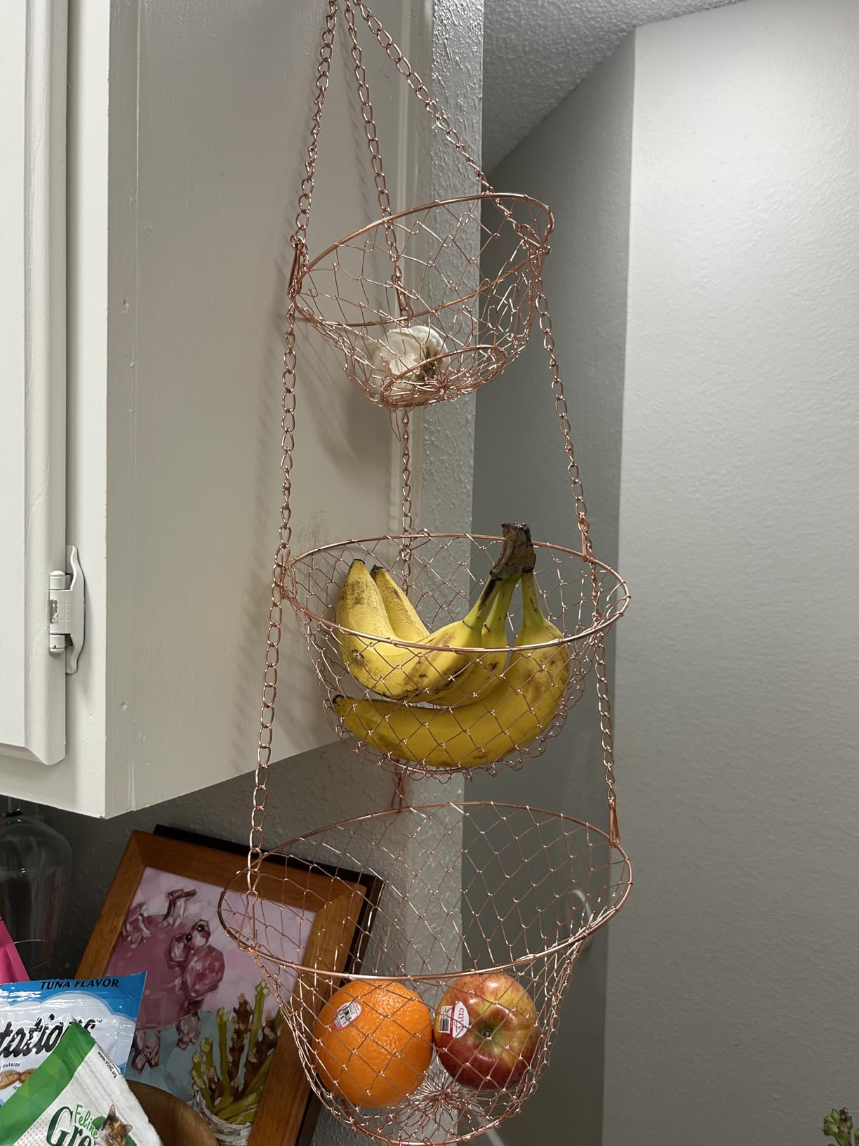 Fox Run 3-Tier Copper Kitchen Hanging Fruit Baskets, 32 Inches customer photo 1