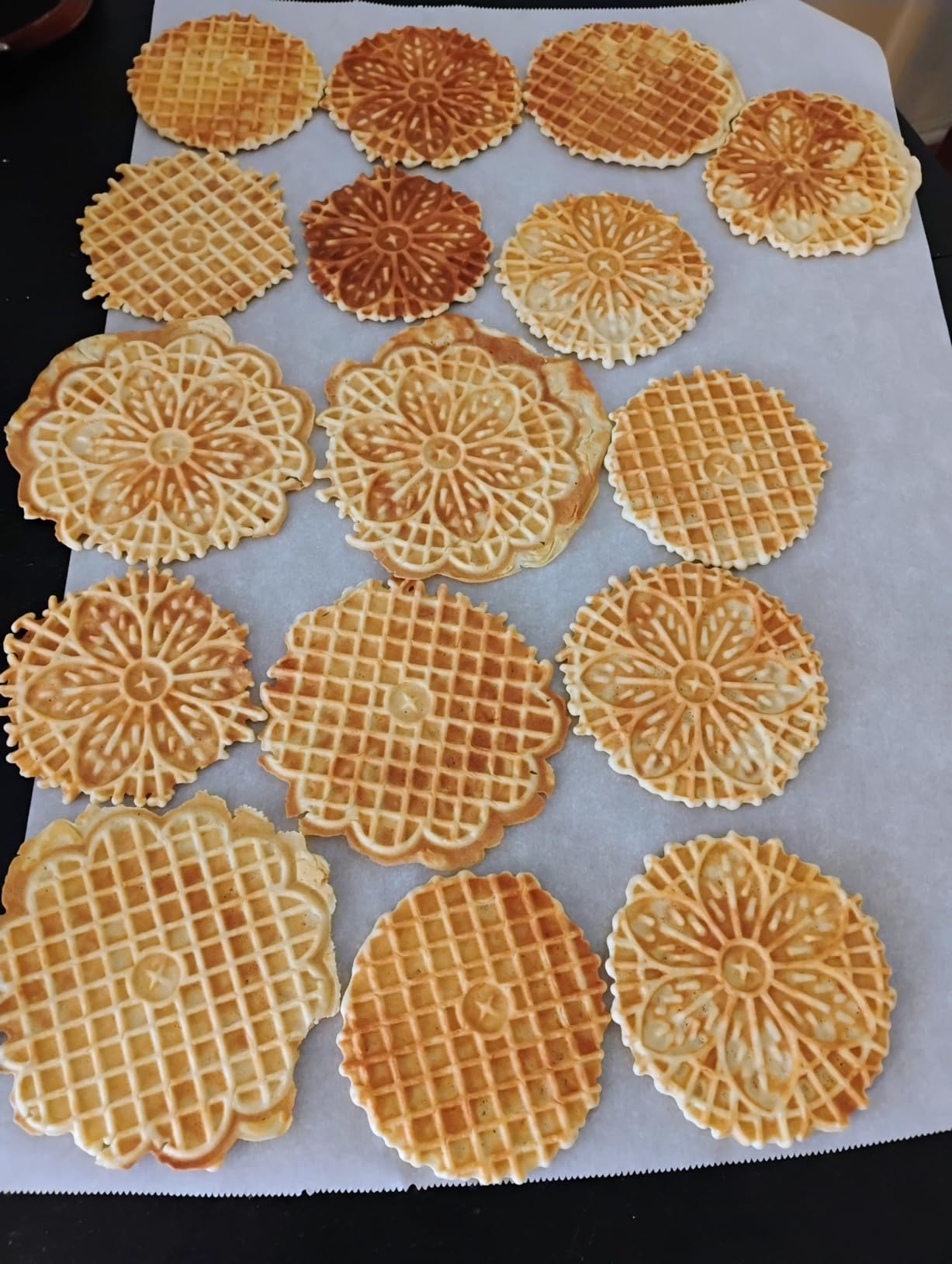 Pizzelle Maker- Non-Stick Electric Baker Press Makes Two 5-Inch Cookies at Once, Even Heating Plates- Must Have Party Baking Supplies- Italian Easter Dessert Treat Making w Recipe Guide- Gift for Her customer photo 2