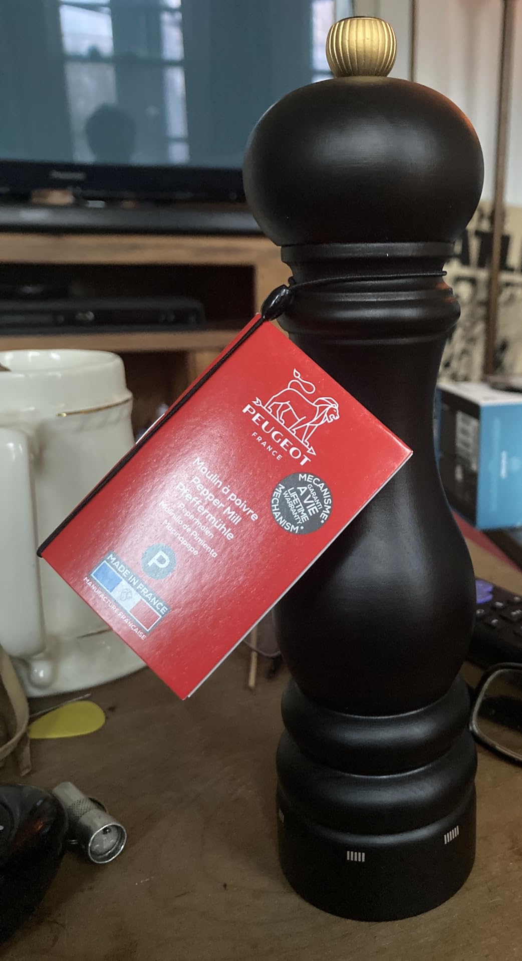 Pepper Mill, u'Select, Wood, Chocolate Finish, 22 cm - 9 in customer photo 1