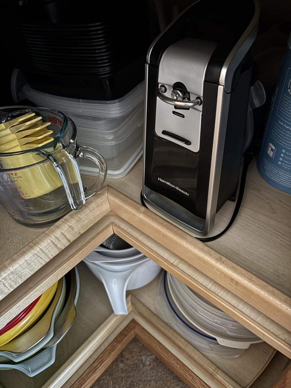 Hamilton Beach Smooth Edge Electric Automatic Can Opener for Kitchen with Easy Push Down Lever, Extra Tall, Includes Stainless Steel Scissors, Black and Chrome (76607) customer photo 1
