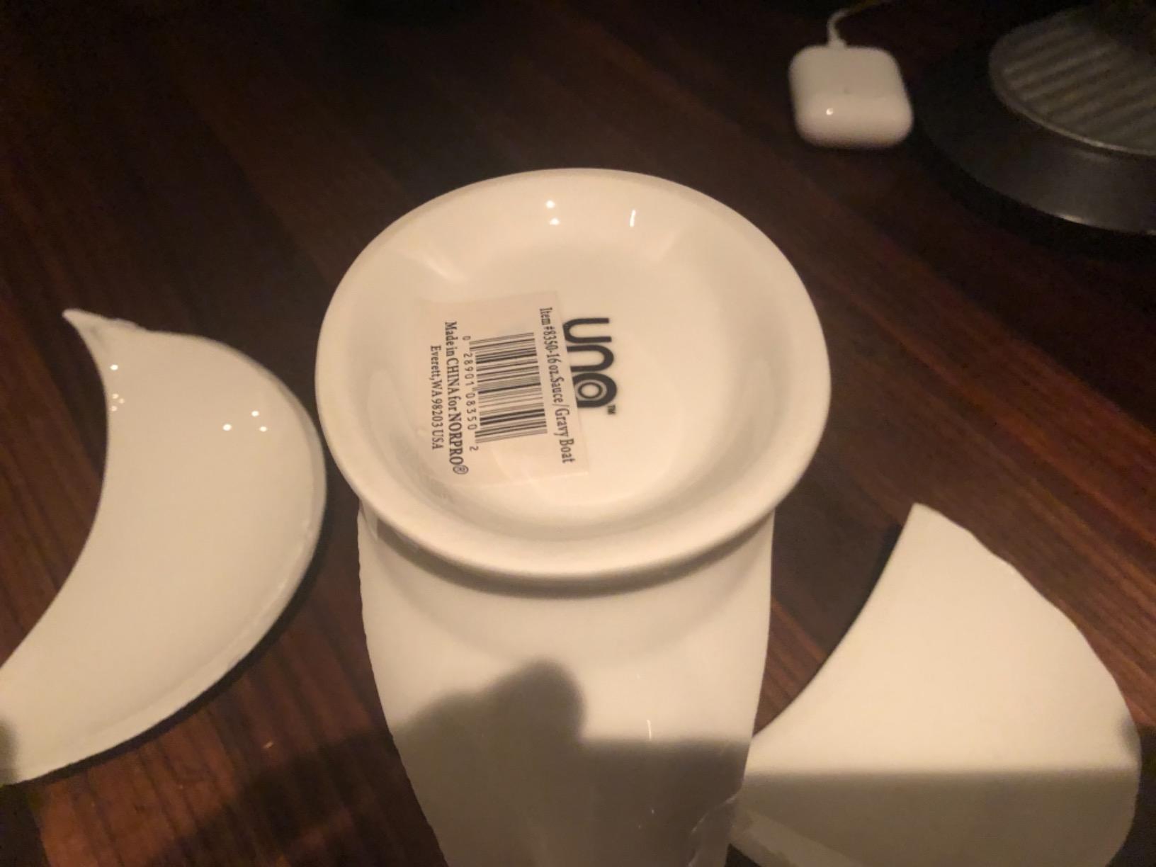 Norpro Porcelain Gravy Boat Mode 16 Oz 1 Gravy Boat White customer photo 1