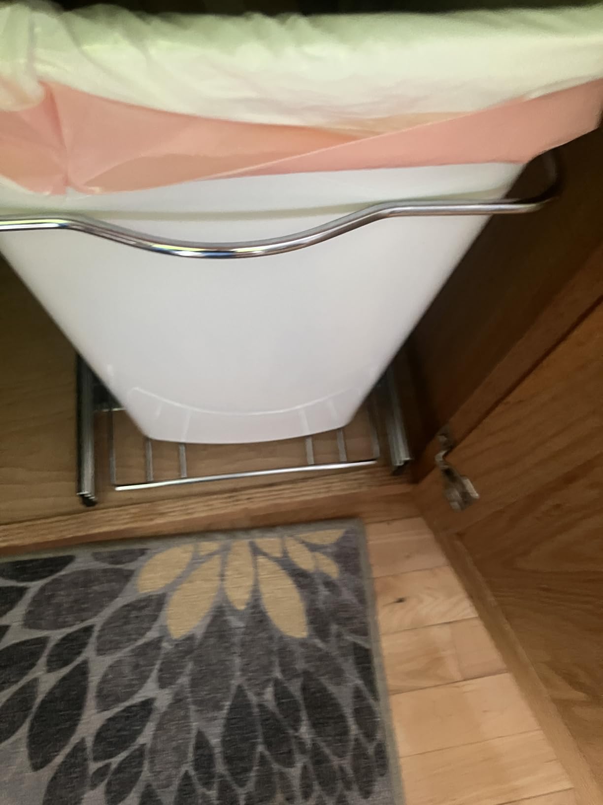 Rev-A-Shelf Pullout Trash Can for Kitchen Cabinets 35 Qt Garbage Waste Recycling Bin with Full Extension Slides, Black, RV-12KD-18C S customer photo 1