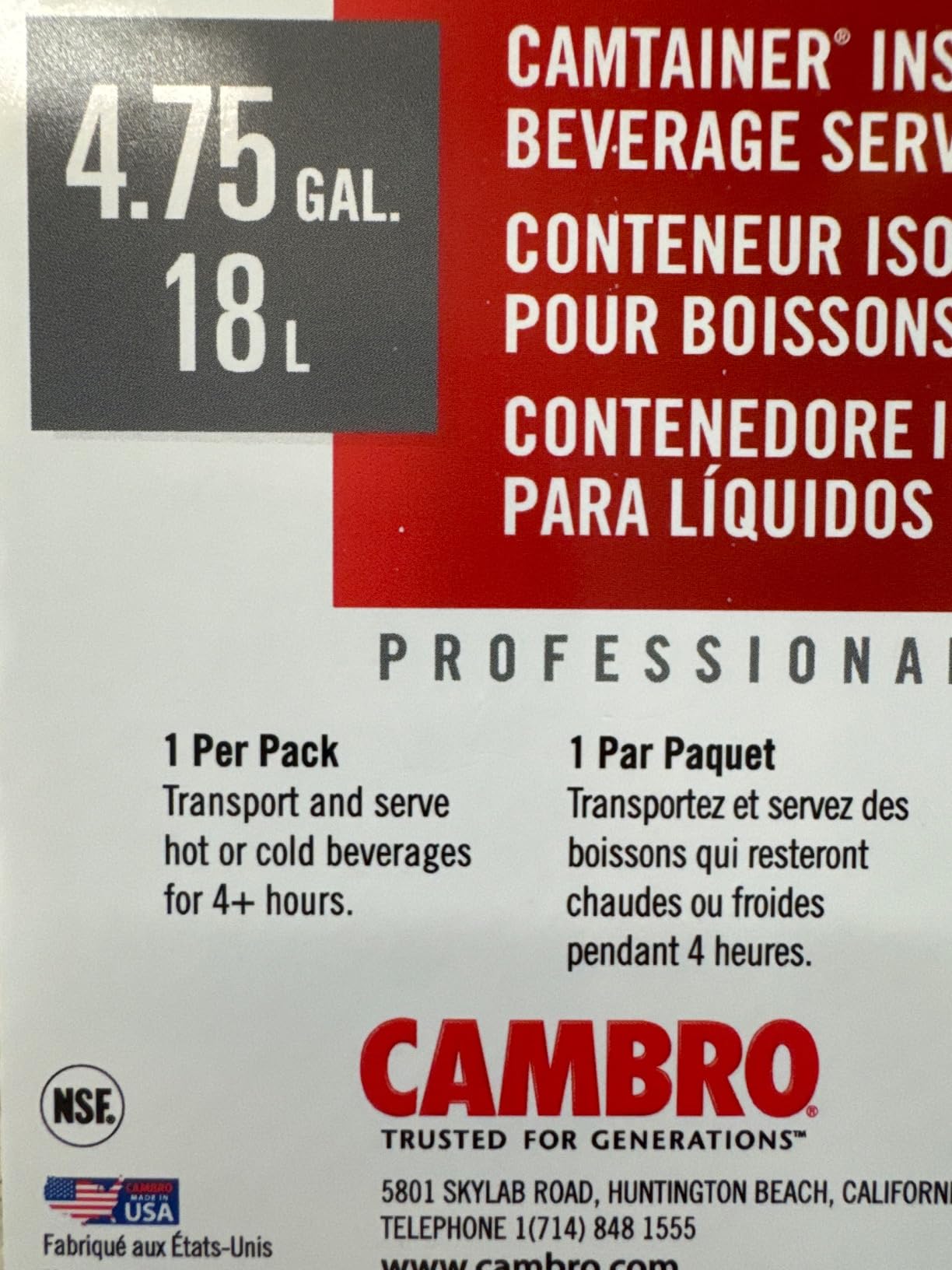 Camtainer 5 Gallon Capacity Black customer photo 1