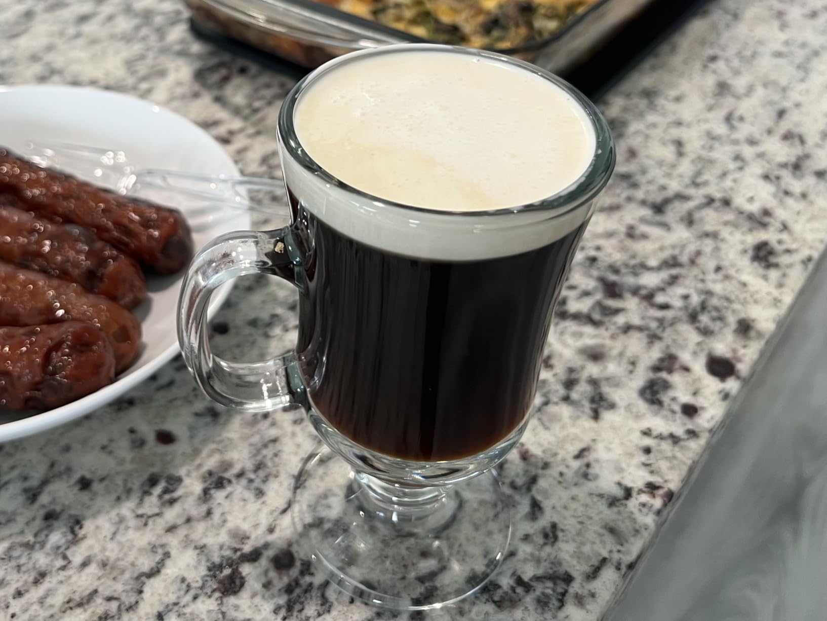 Libbey Irish Coffee Glasses, Elegant Raised Rim Latte Mugs, Dishwasher Safe Glass Irish Coffee Mugs Set of 4 customer photo 1