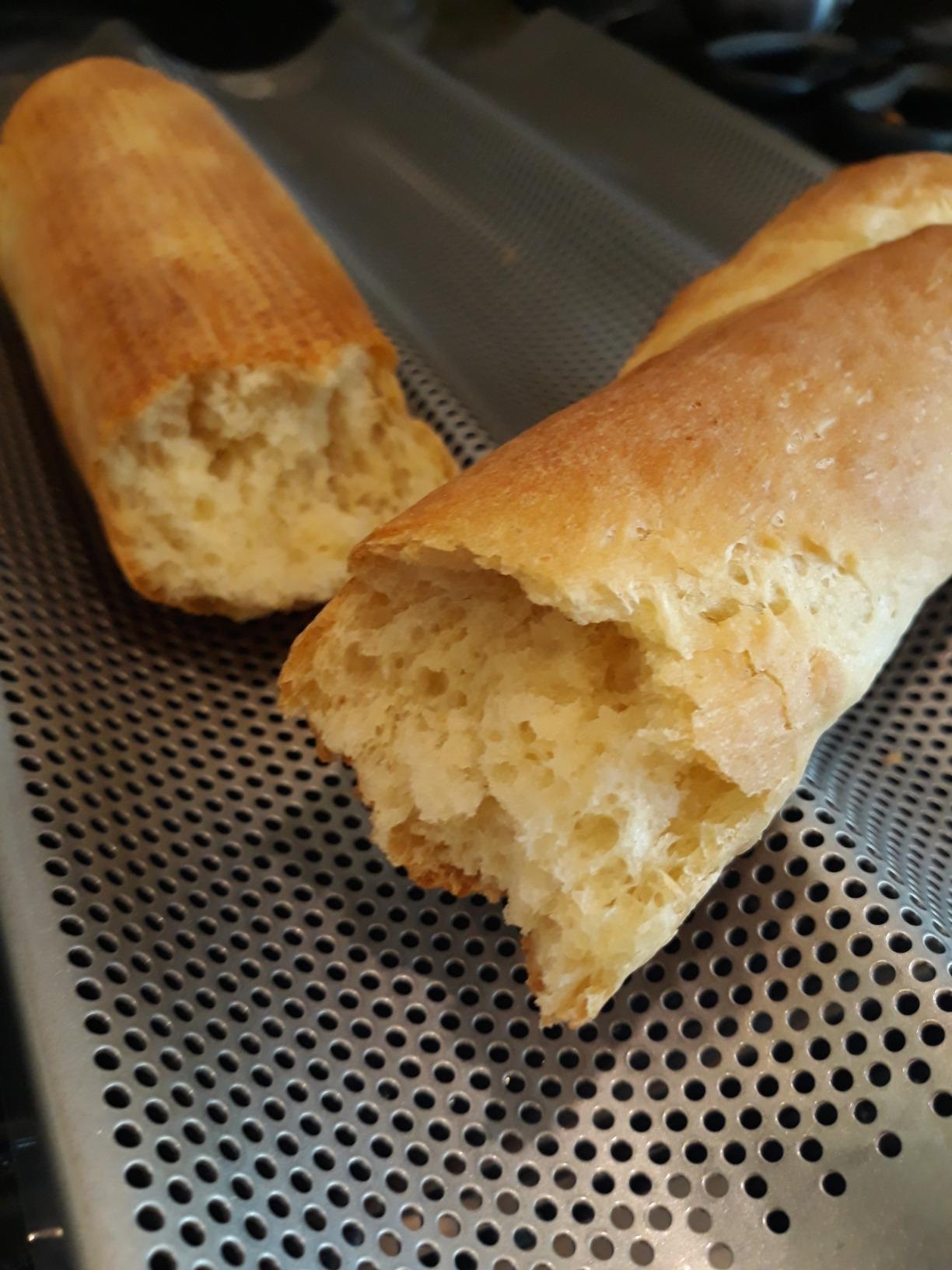 USA Pan Bakeware Aluminum Perforated Nonstick French Baguette Bread Pan, 3-Loaf customer photo 1