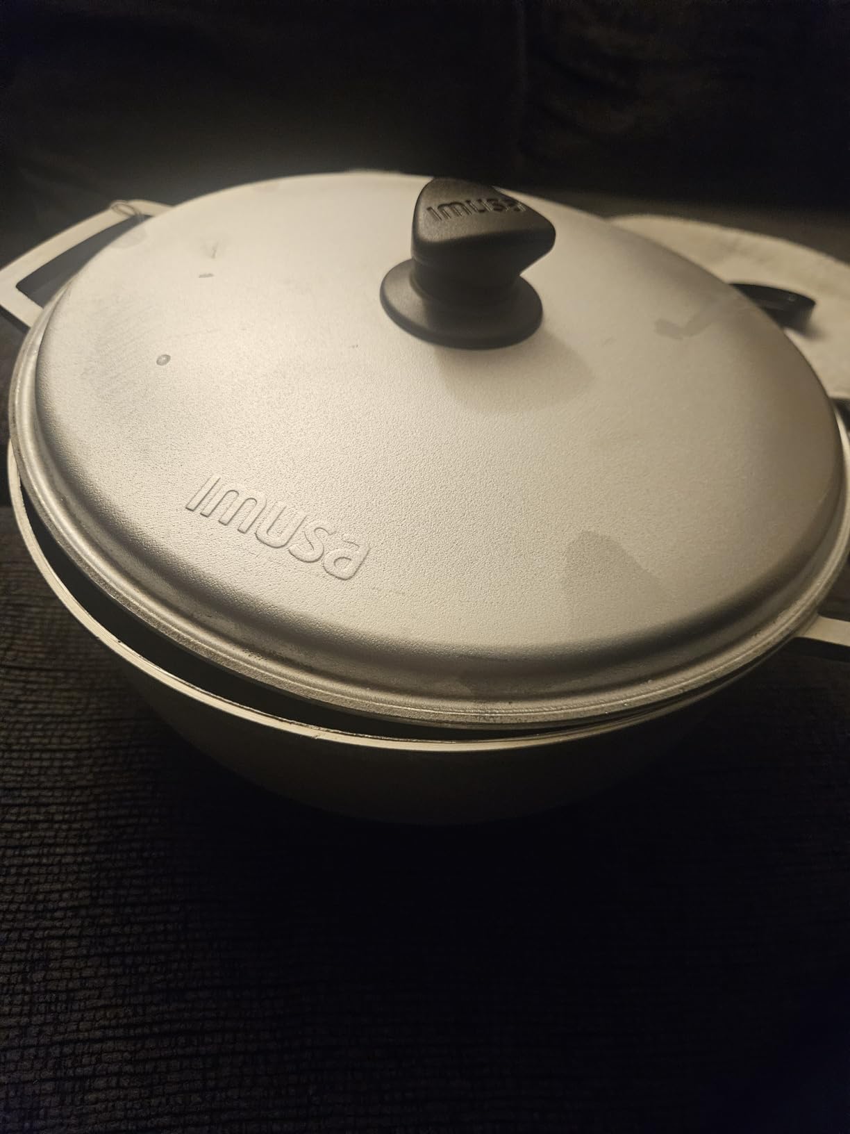 IMUSA Traditional Caldero made in Colombia with Lid, 4.8 Quart, Silver customer photo 1