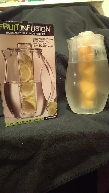Prodyne Fruit Infusion Flavor Pitcher, Clear, 93 oz. customer photo 2