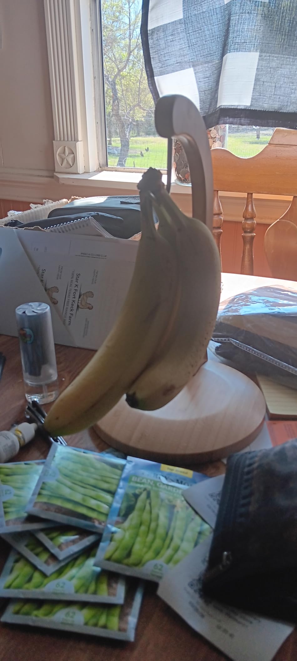 Totally Bamboo Banana Holder - Wooden Banana Stand and Hanger for Countertop Fruit Storage, Durable Bamboo Banana Hook for Even Ripening and Easy Access customer photo 1