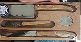 Jean Dubost Laguiole 3-Piece Cheese Knife Set, Paris-Colored Handles - Rust-Resistant Stainless Steel - Includes Wooden Tray - Made in France customer photo 1
