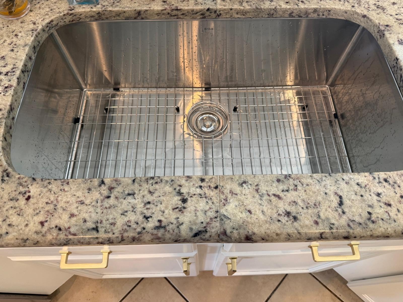 Kraus KHU100-32 Standart PRO 16 Gauge Undermount Single Bowl Stainless Steel Kitchen Sink, 32 Inch customer photo 1