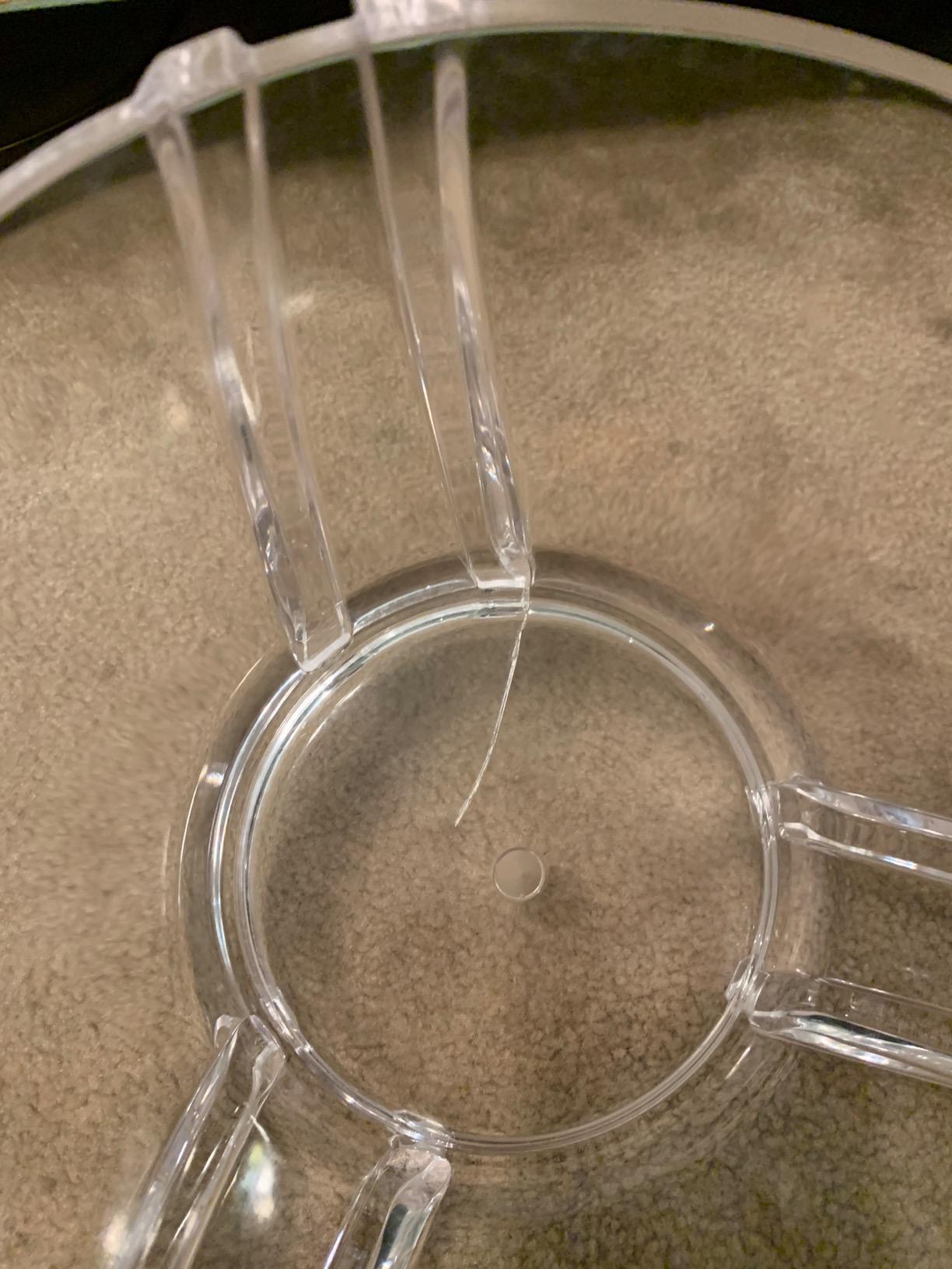 Prodyne Acrylic Salad Bowl with Servers, Clear, 6 quarts customer photo 2